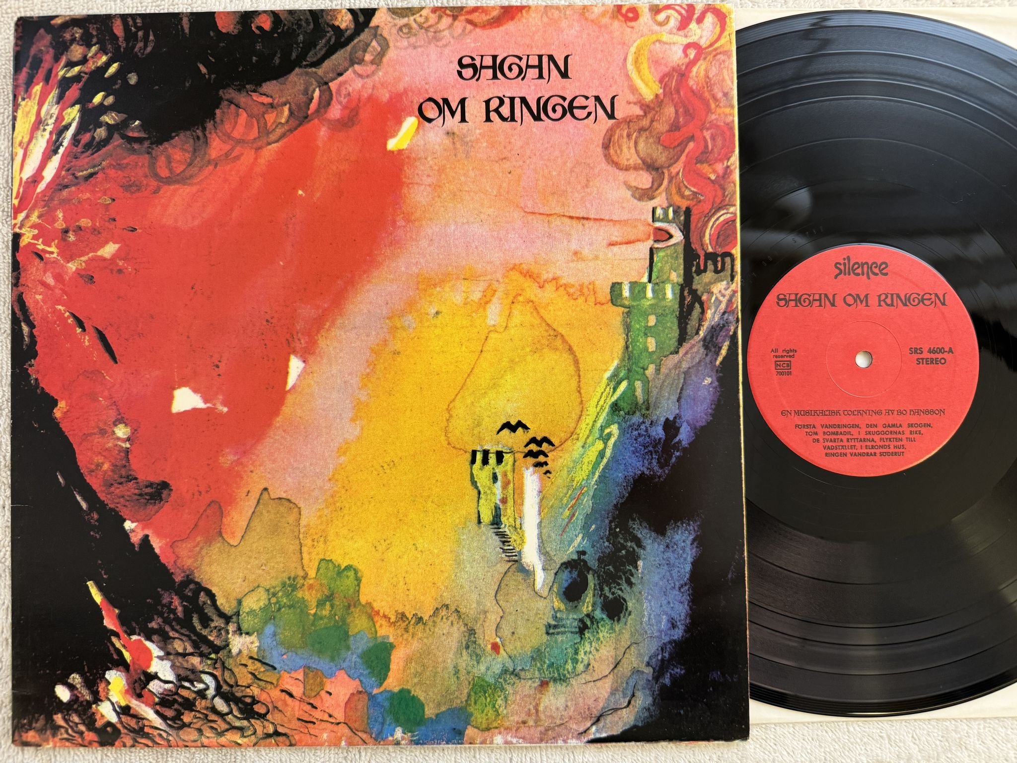 Omslagsbild för skivan BO HANSSON sagan om ringen LP re Swe SILENCE SRS 4600