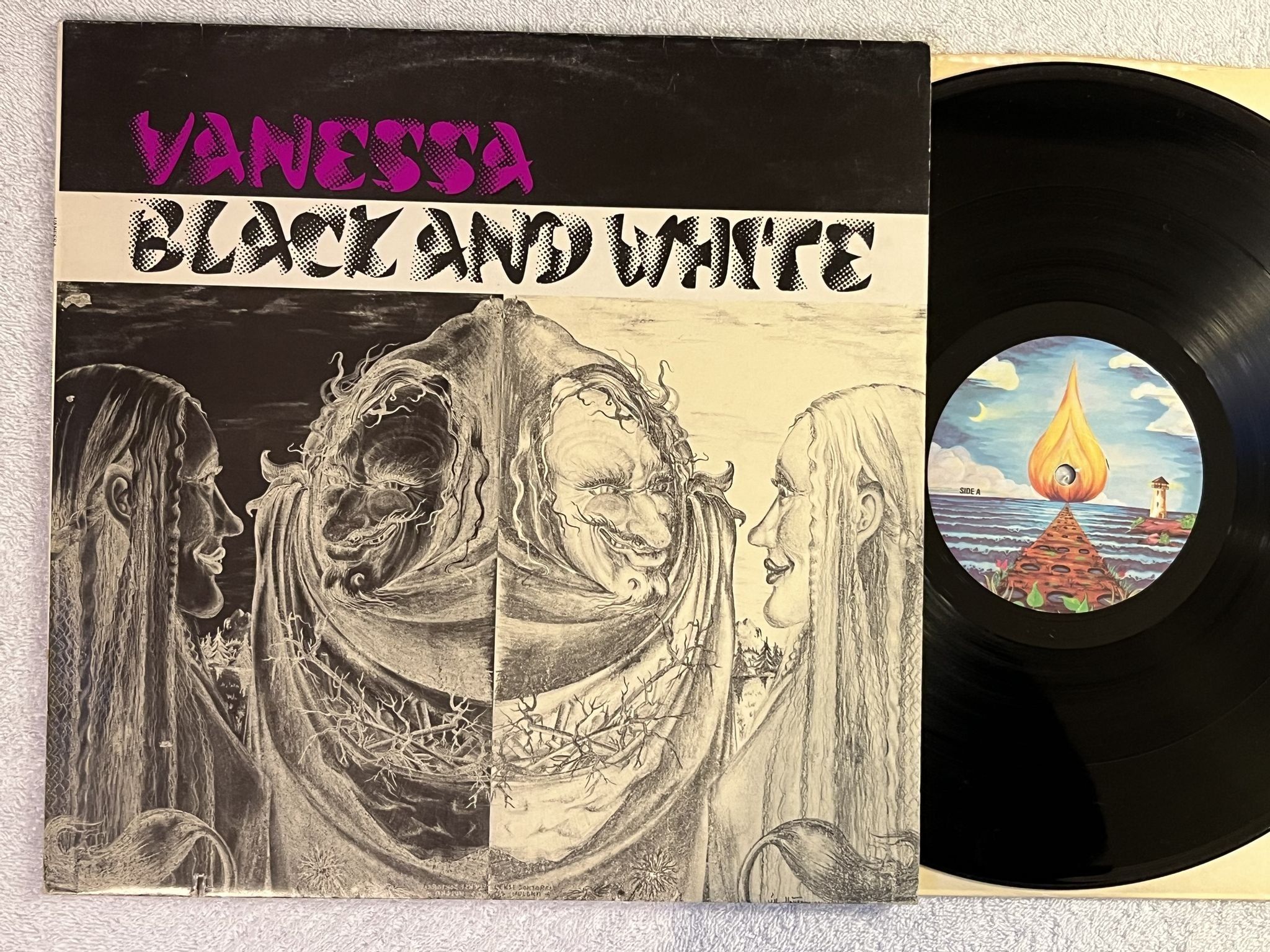Omslagsbild för skivan VANESSA black and white LP -76 ncb COMPENDIUM FIDARDO 3 *** JAZZ-ROCK ***