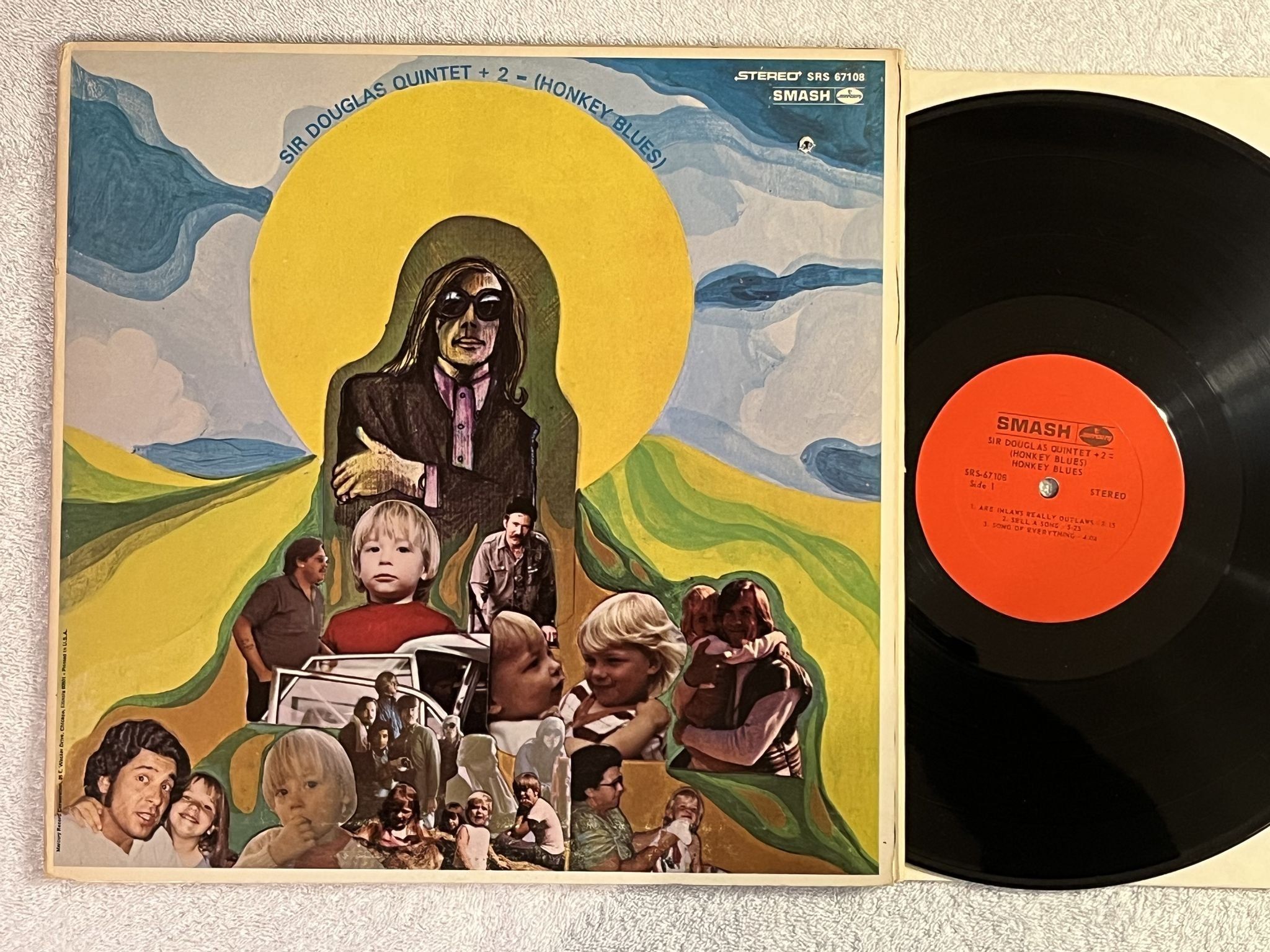 Omslagsbild för skivan sir Douglas quintet + 2 Honkey Blues LP -68 US SMASH SRS 67108