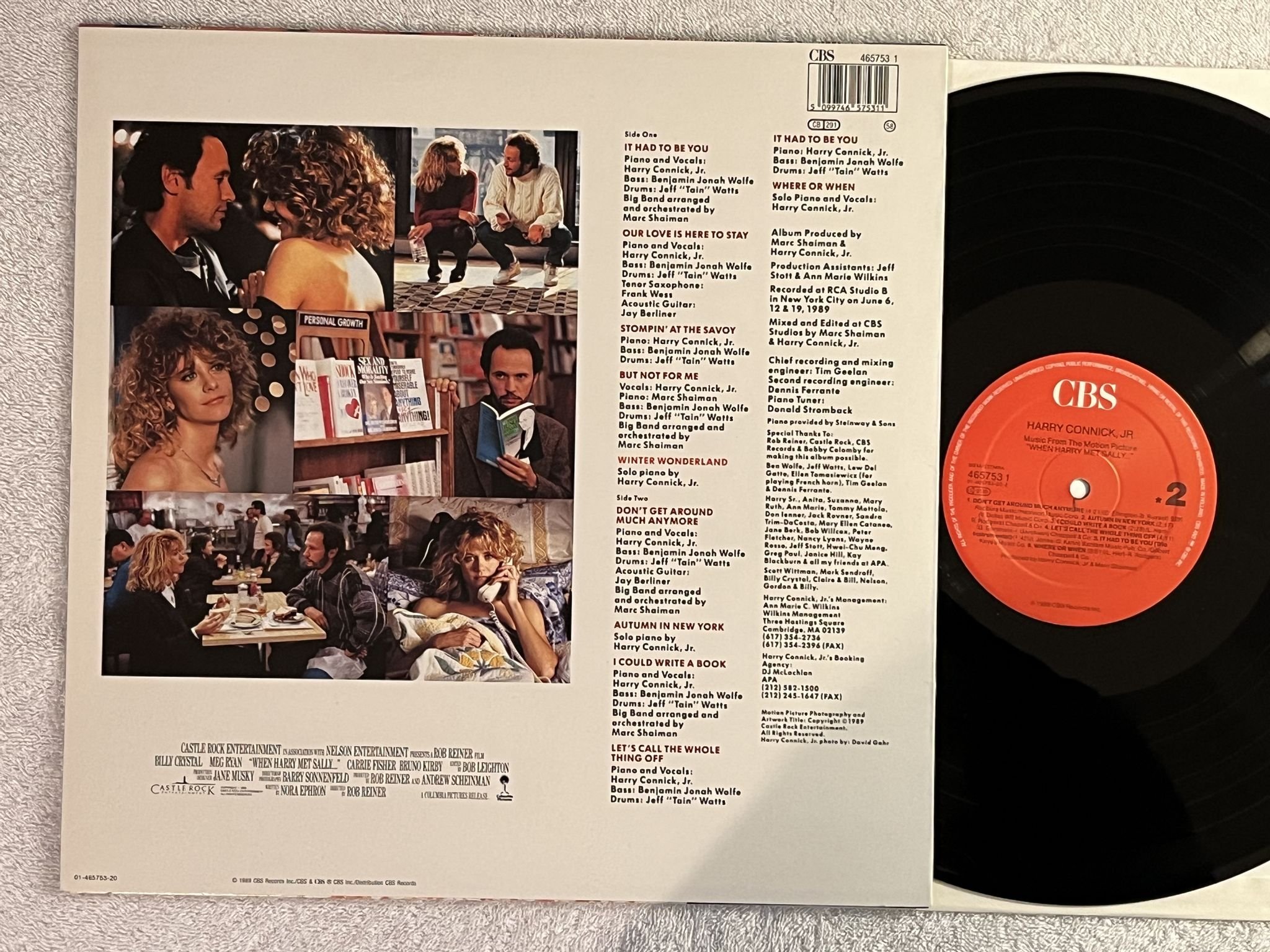 Omslagsbild för skivan When Harry Met Sally LP Harry Connick, Jr SOUNDTRACK