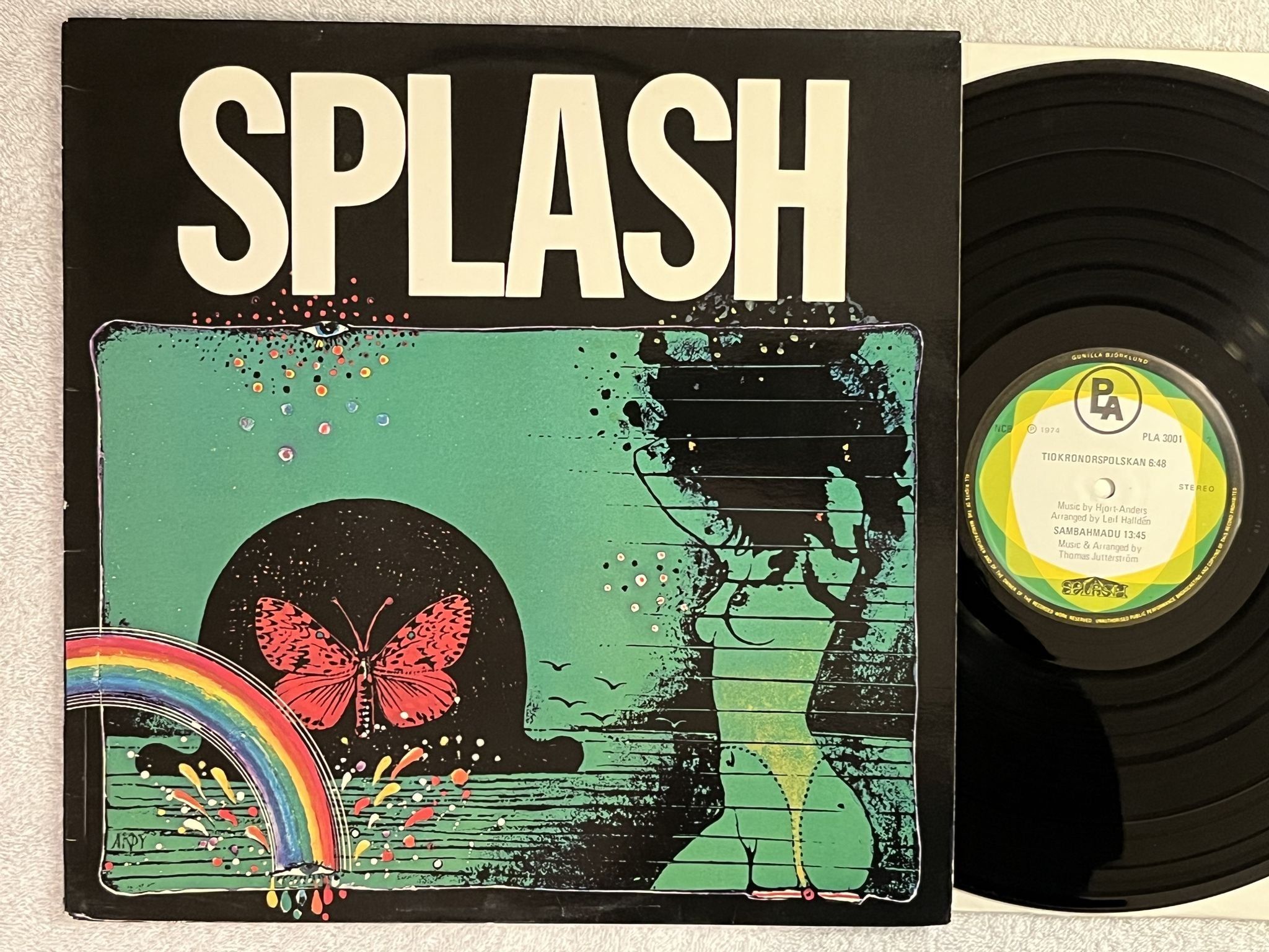 Omslagsbild för skivan SPLASH s/t LP -74 PLA 3001 *** PROG JAZZ ***