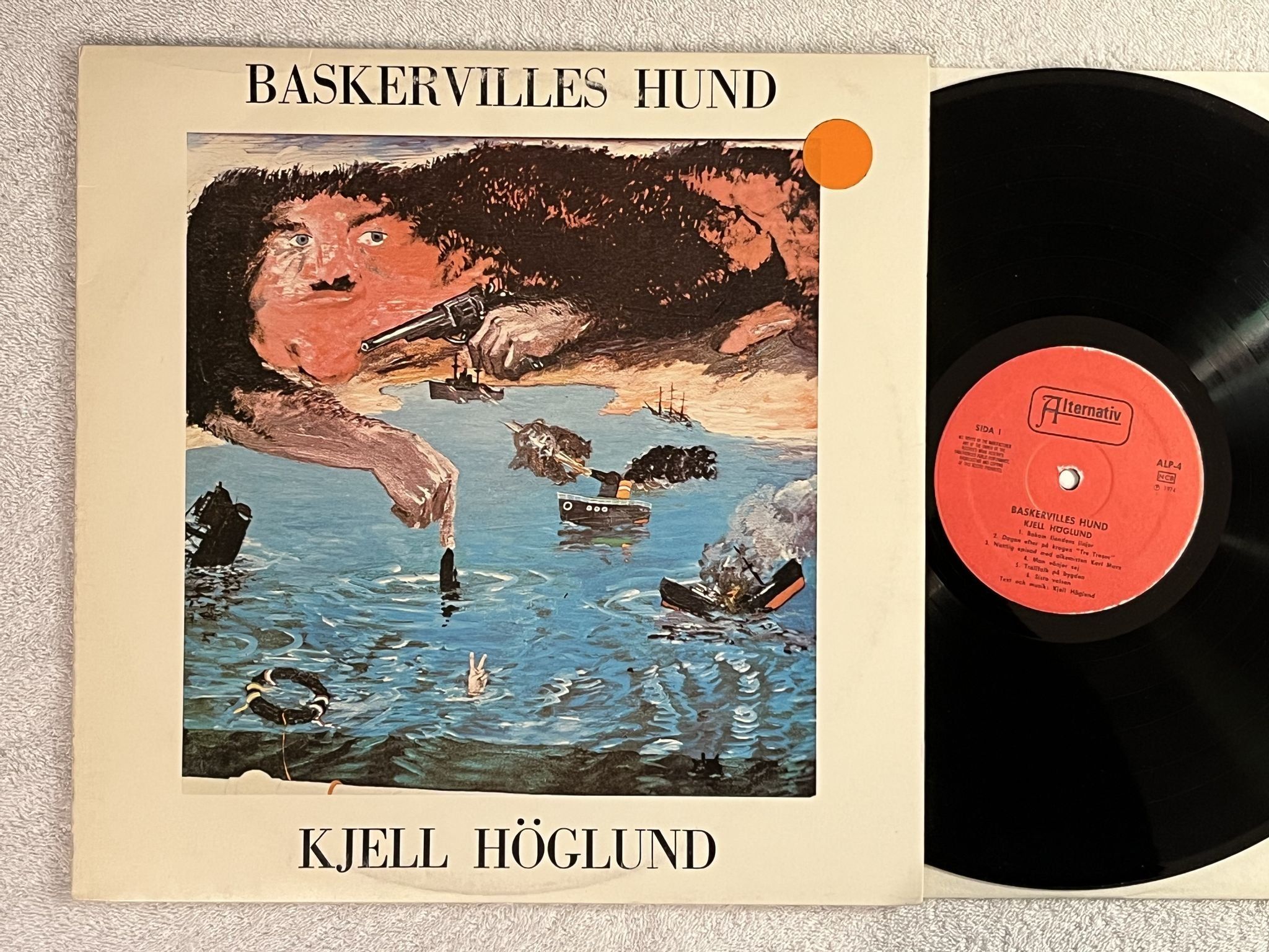 Omslagsbild för skivan KJELL HÖGLUND Baskersvilles hund LP -74 Swe ALTERNATIV ALP-4