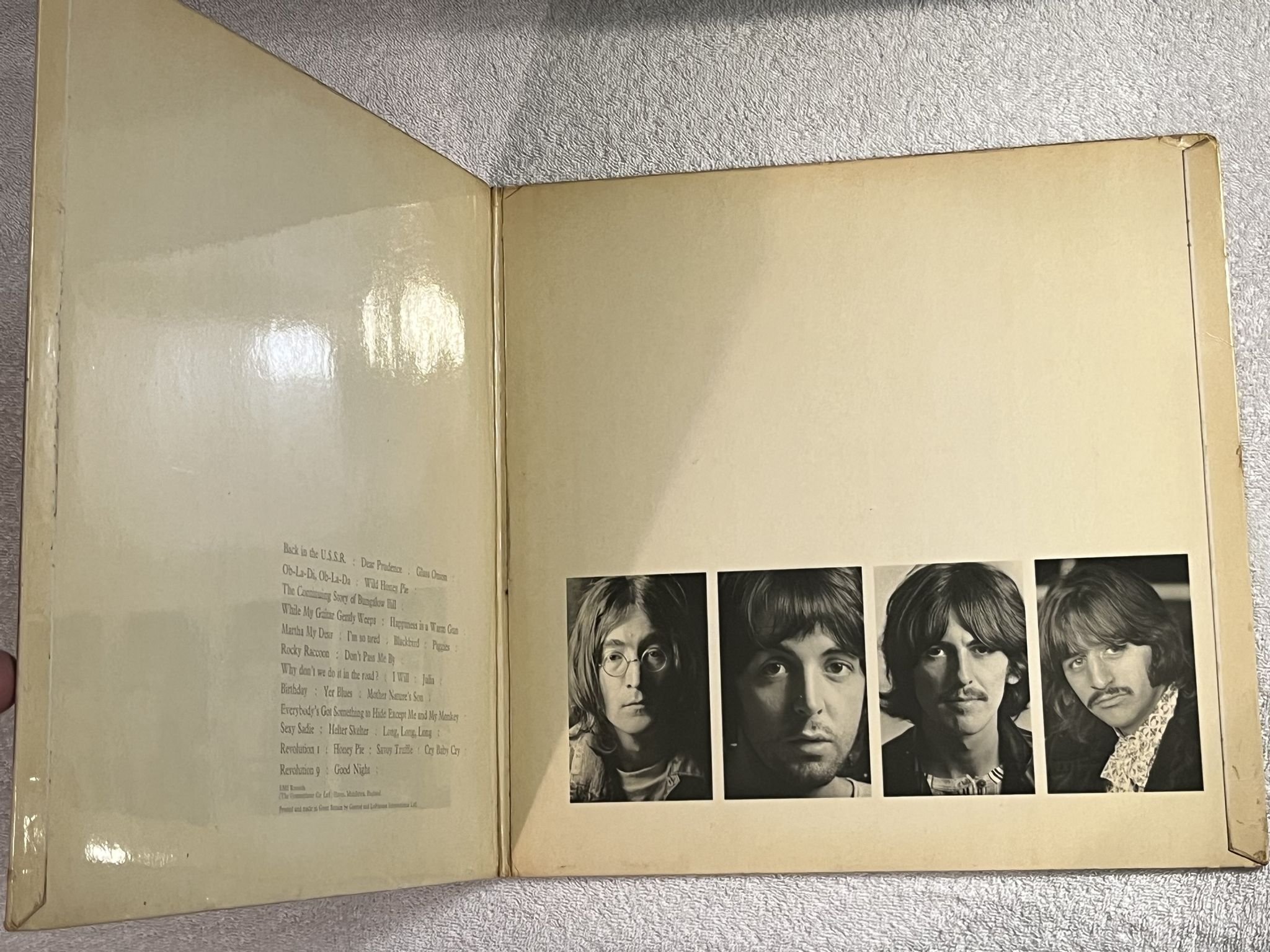 Omslagsbild för skivan THE BEATLES white album 2xLP -68 UK APPLE PMC 7067/68 ** RARE MONO PRESS **