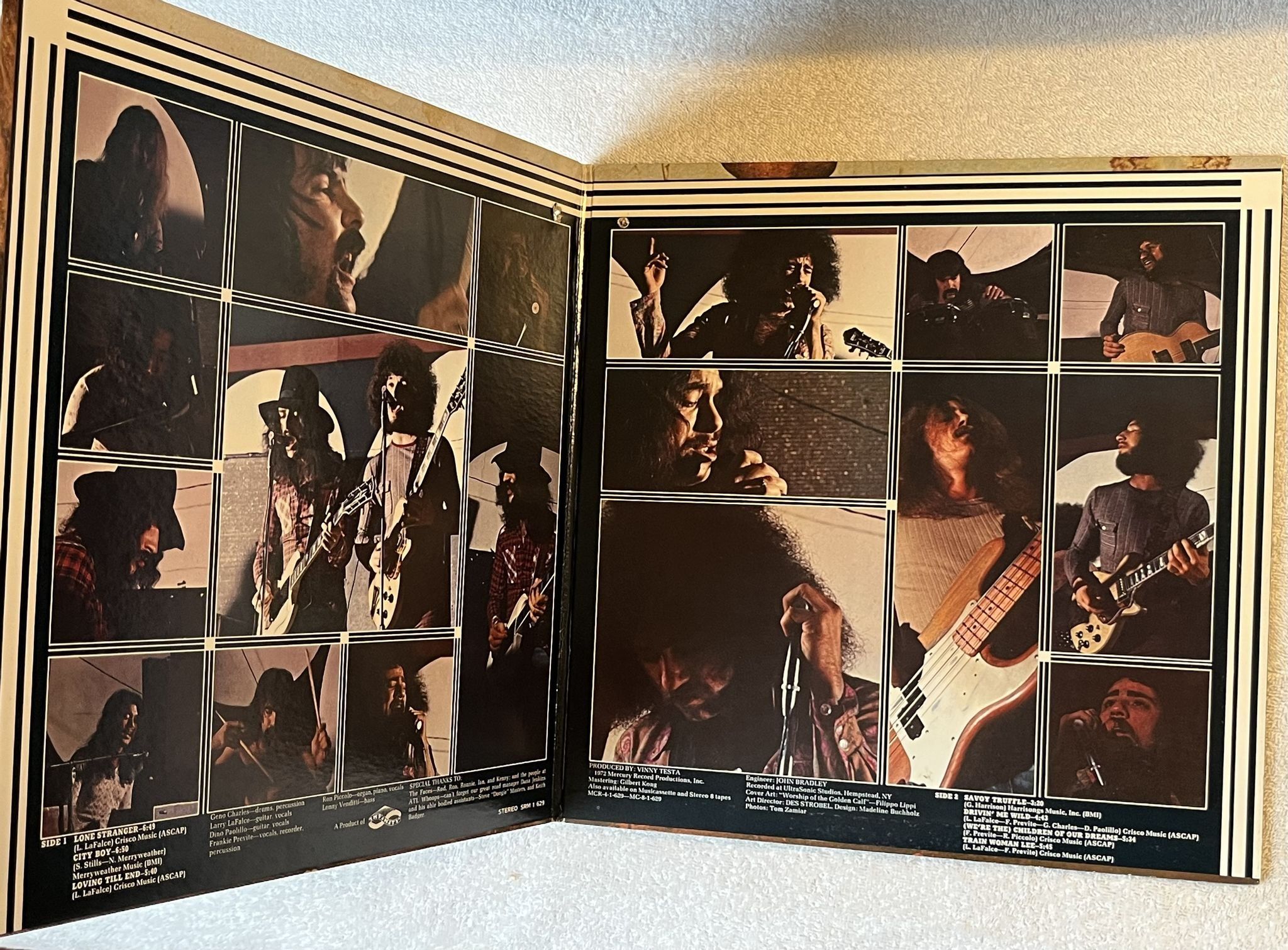 Omslagsbild för skivan BULLANGUS free for all LP -72 US MERCURY SRM-1-629