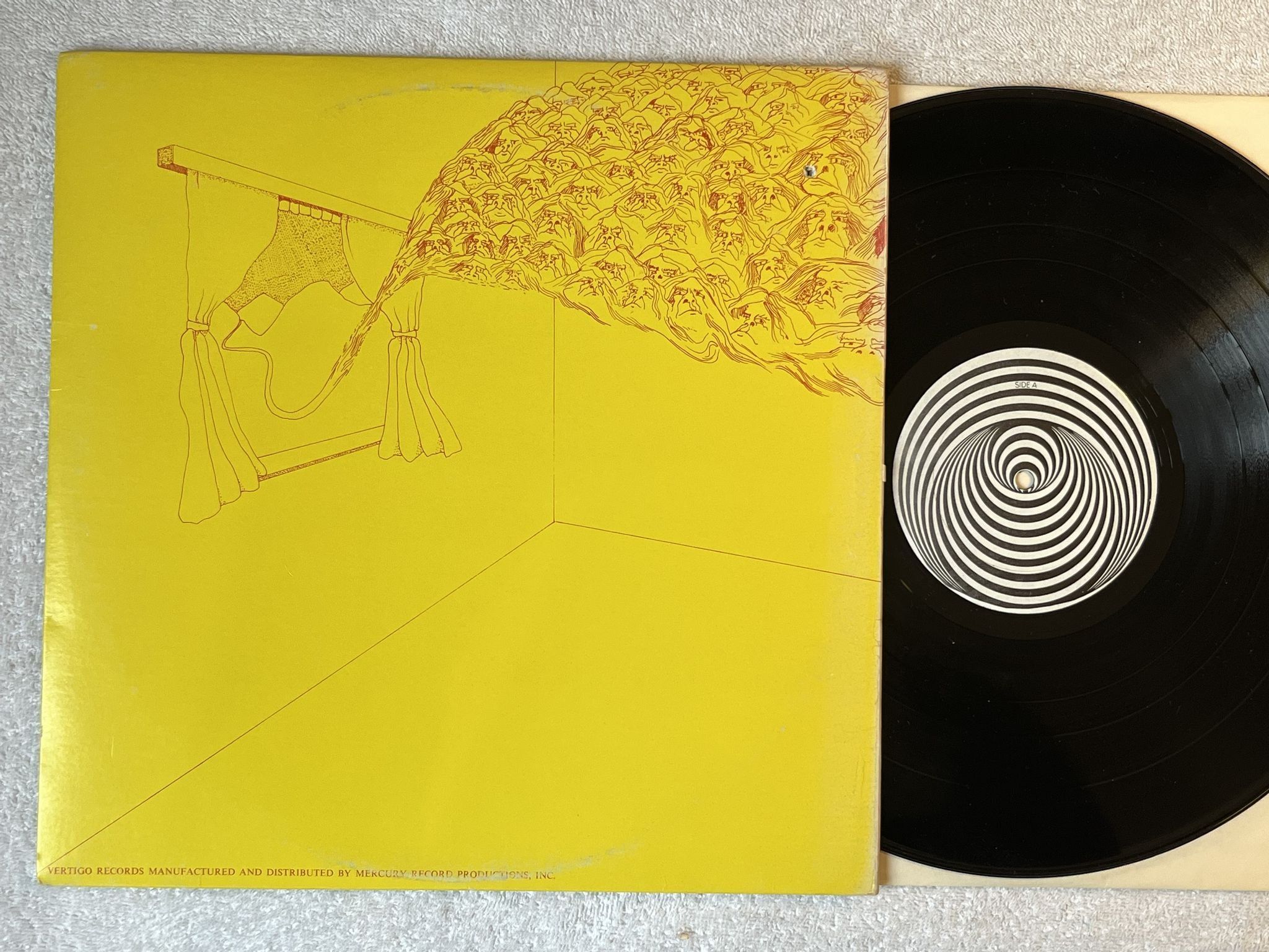 Omslagsbild för skivan PATTO s/t LP -71 US VEERTIGO VEL-1001 *** HARD PROG ****