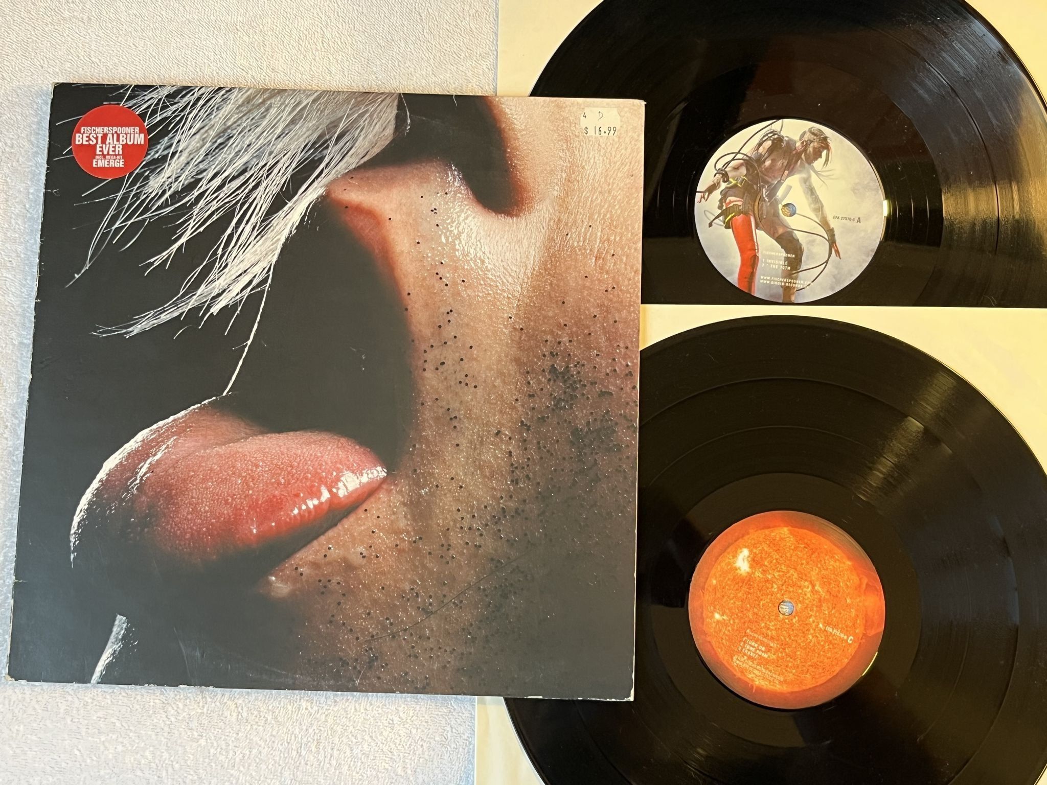 Omslagsbild för skivan FISCHERSPOONER #1 2xLP 2001 Ger GIGOLO 70 ** Rare electro***