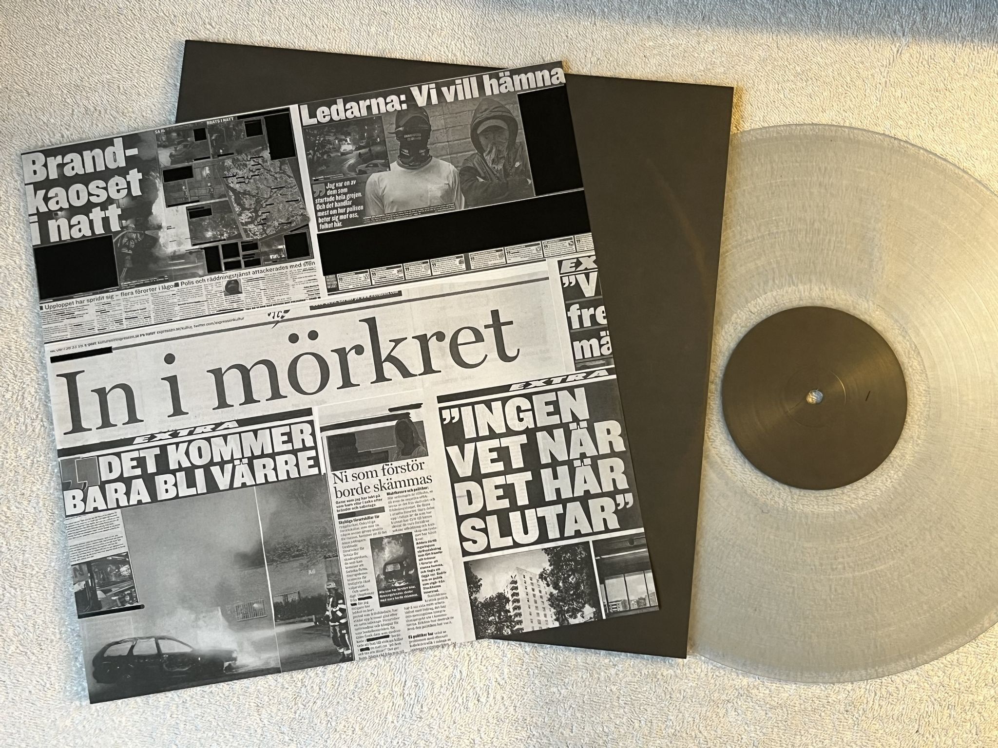 Omslagsbild för skivan ADAM TENSTA Last Days Of Punk LP 2013 ltd ed / clear vinyl ***' MEGA RARE ***