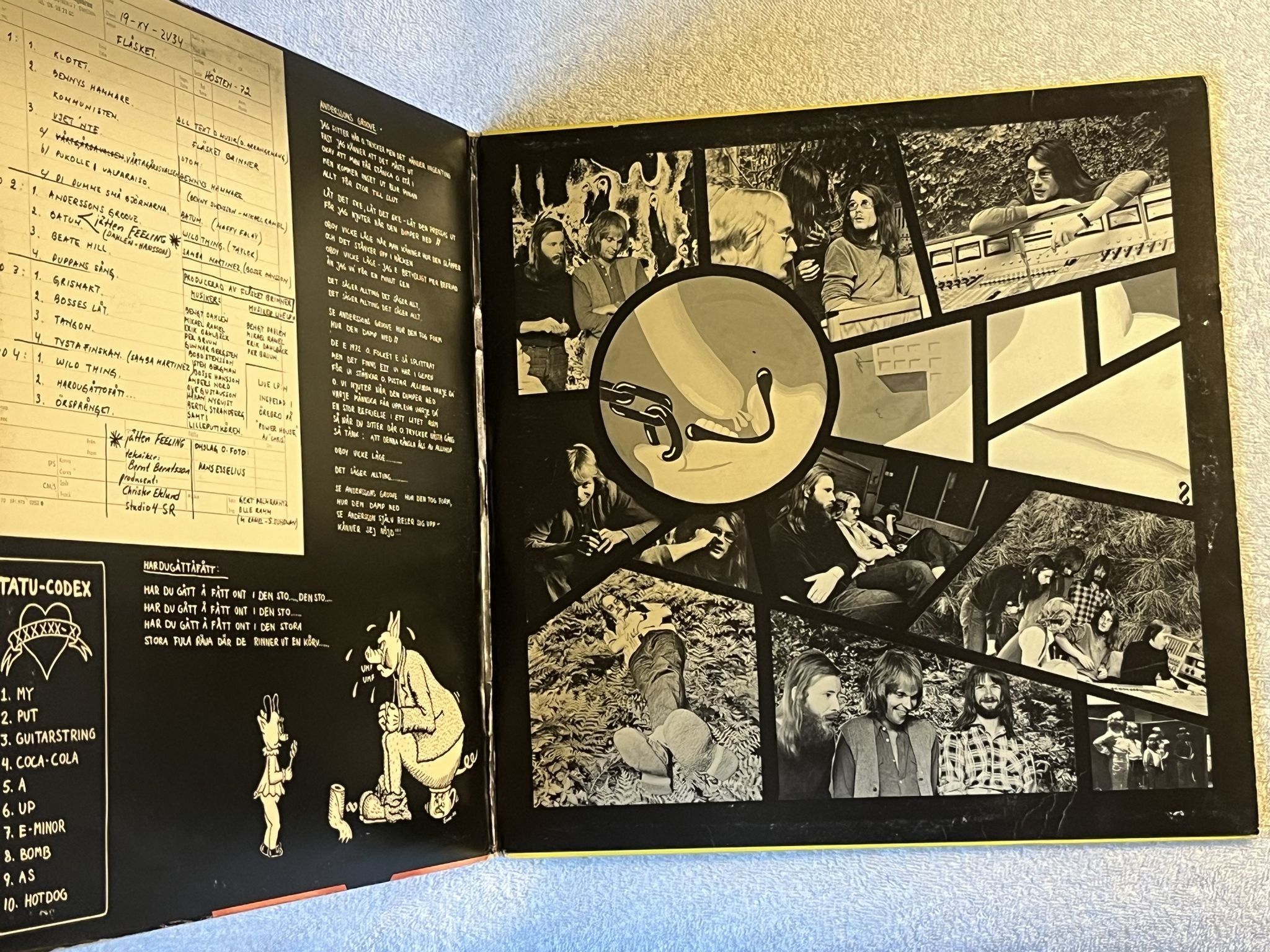 Omslagsbild för skivan FLÄSKET BRINNER fläsket 2xLP Swe LJUDSPÅR EFG-DL-7202