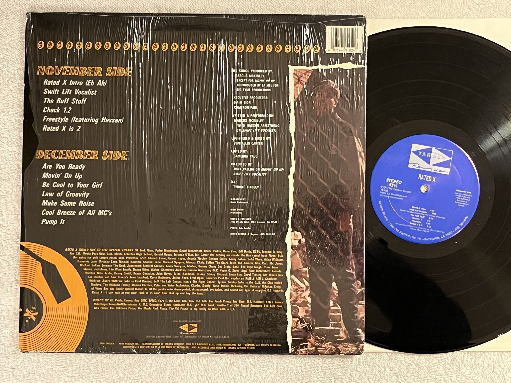 Omslagsbild för skivan RATED X ...and then came LP -90 US TANDEM TR3102