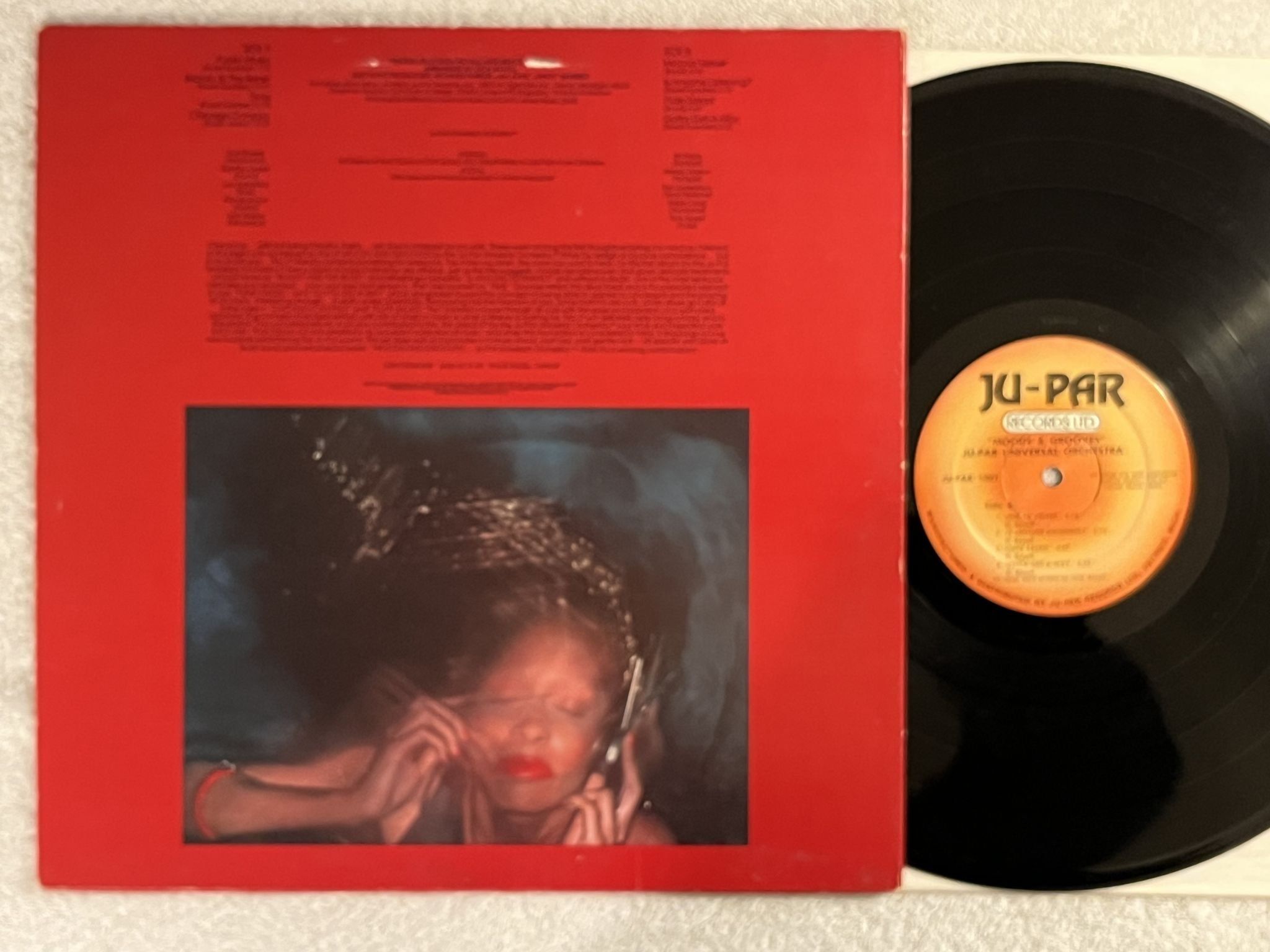 Omslagsbild för skivan JU-PAR UNIVERSAL ORCHESTRA moods & grooves LP re US JU-PAR RECORDS 1001