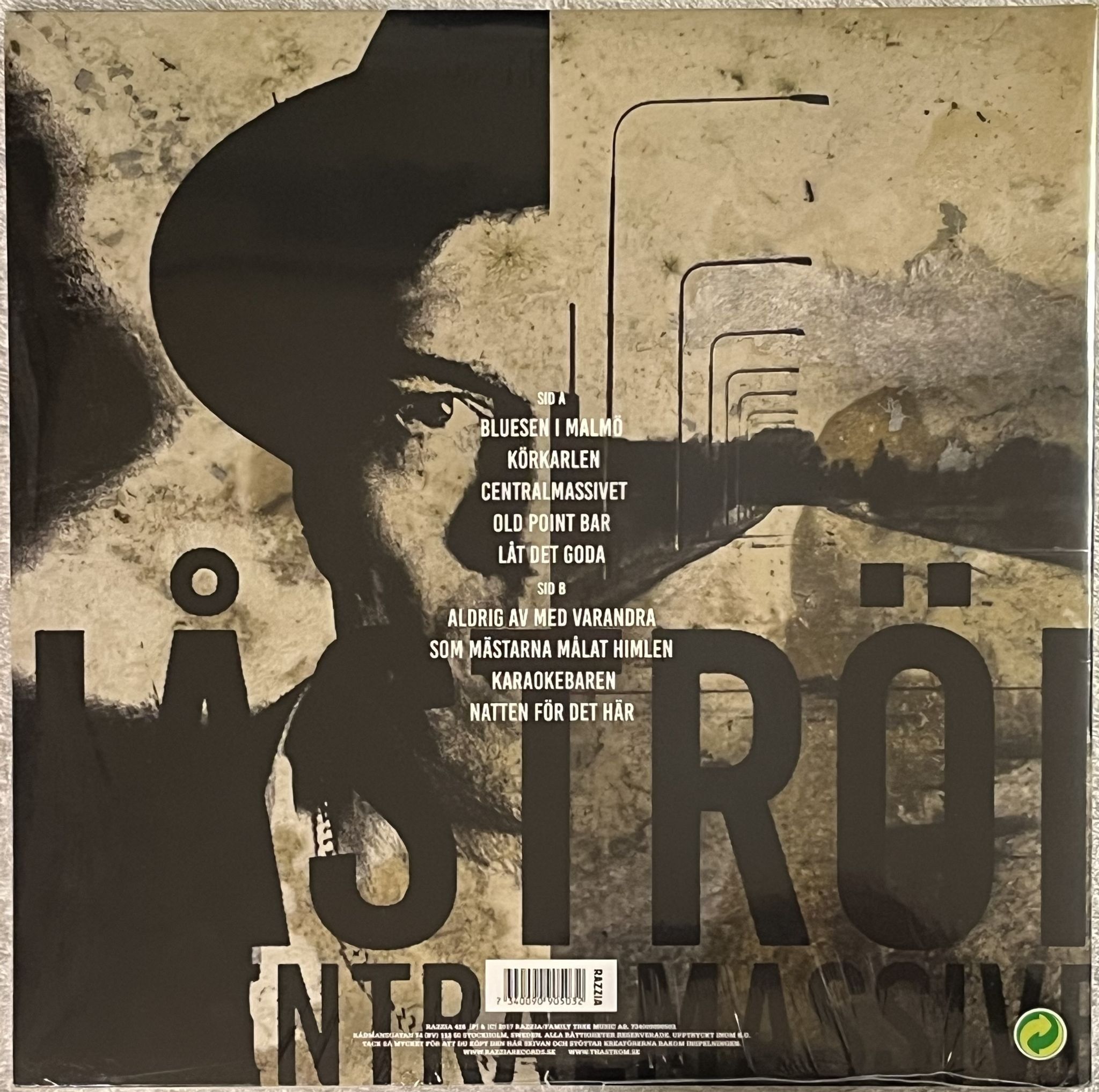 Omslagsbild för skivan THÅSTRÖM Centralmassivet LP 2017 razzia 426 *** Still Sealed ***