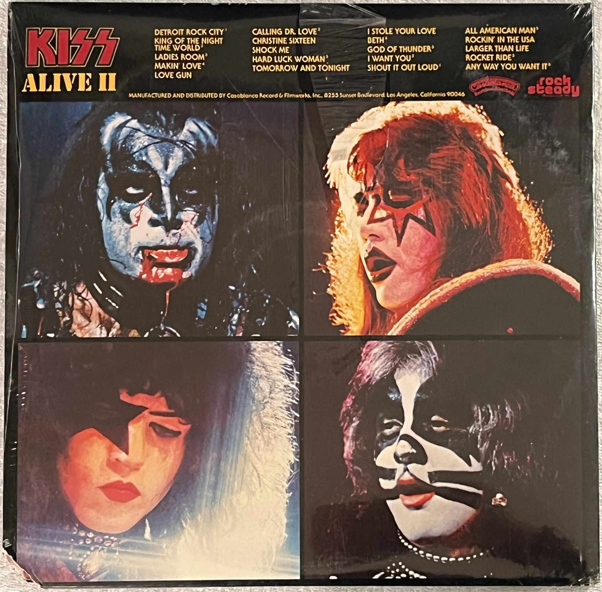 Omslagsbild för skivan KISS alive II 2xLP -77 US CASABLANCA nblp 7076-2-1198 *** STILL SEALED ***