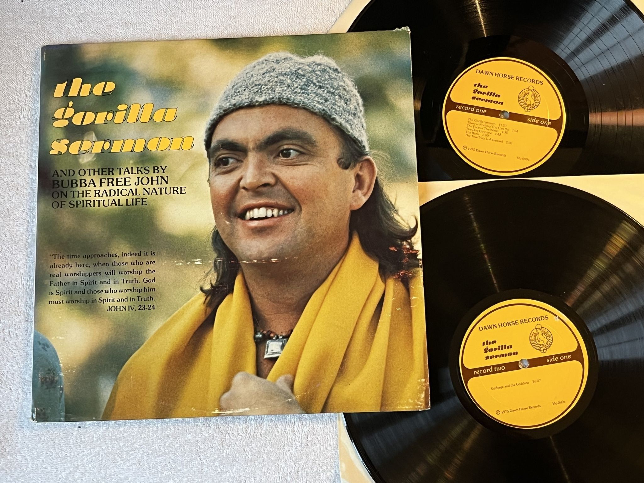 Omslagsbild för skivan BUBBA FREE JOHN The Gorilla Sermon 2xLP -75 US DAWN HORSE BFG 009