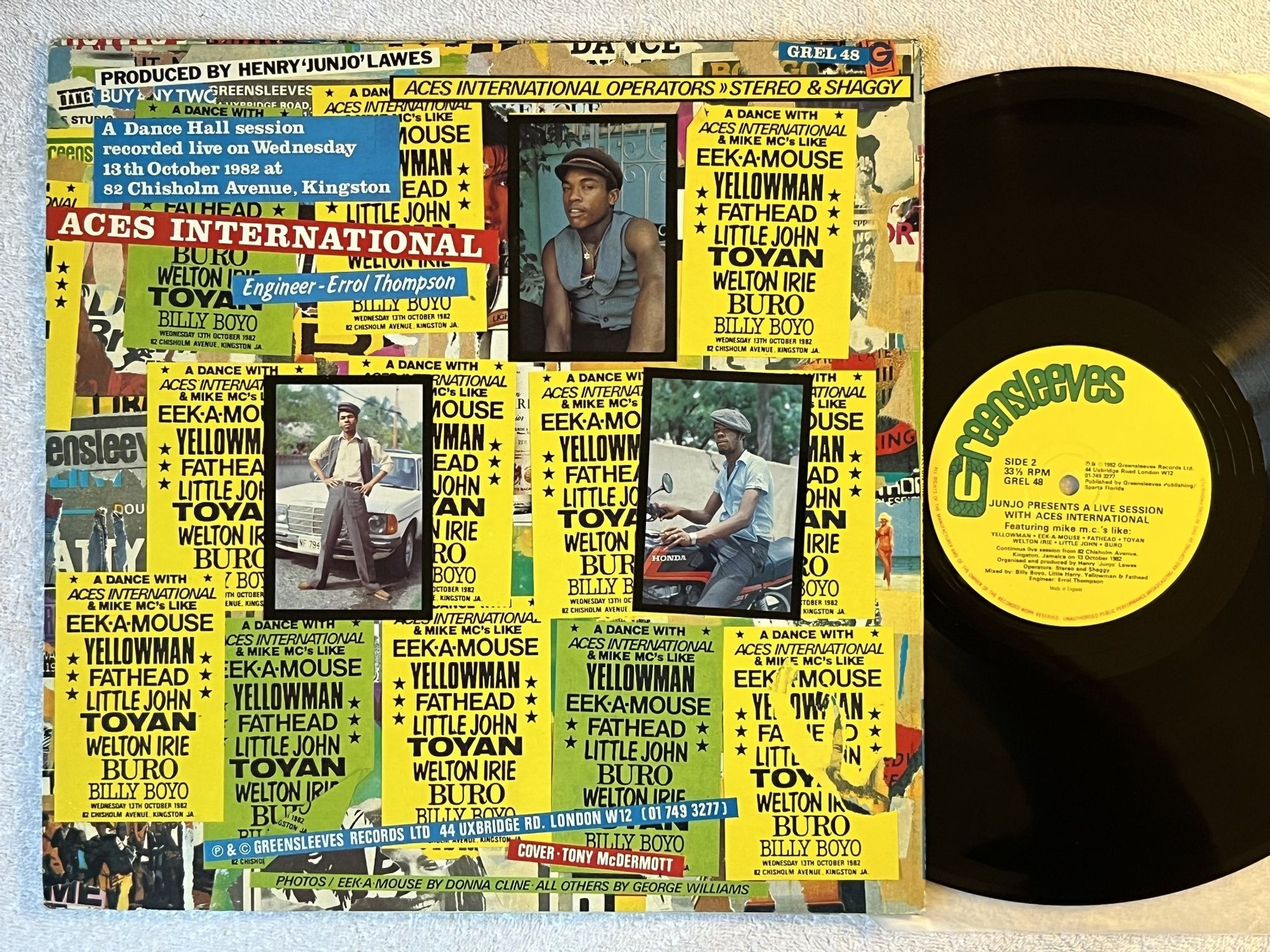 Omslagsbild för skivan V/A A Live Session With Aces International LP -82 UK greensleeves GREL 48