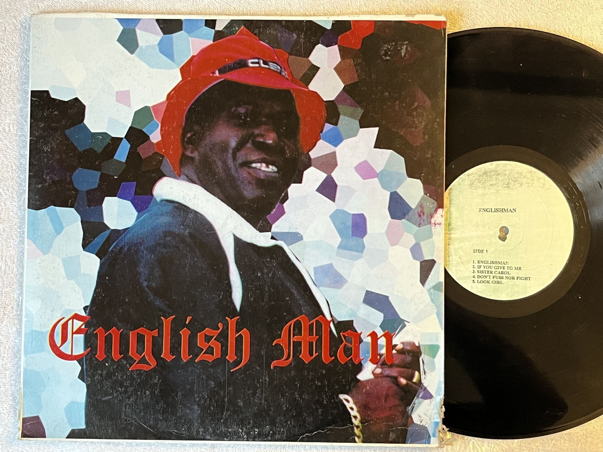 Omslagsbild för skivan BARRINGTON LEVY English Man LP Jamaica