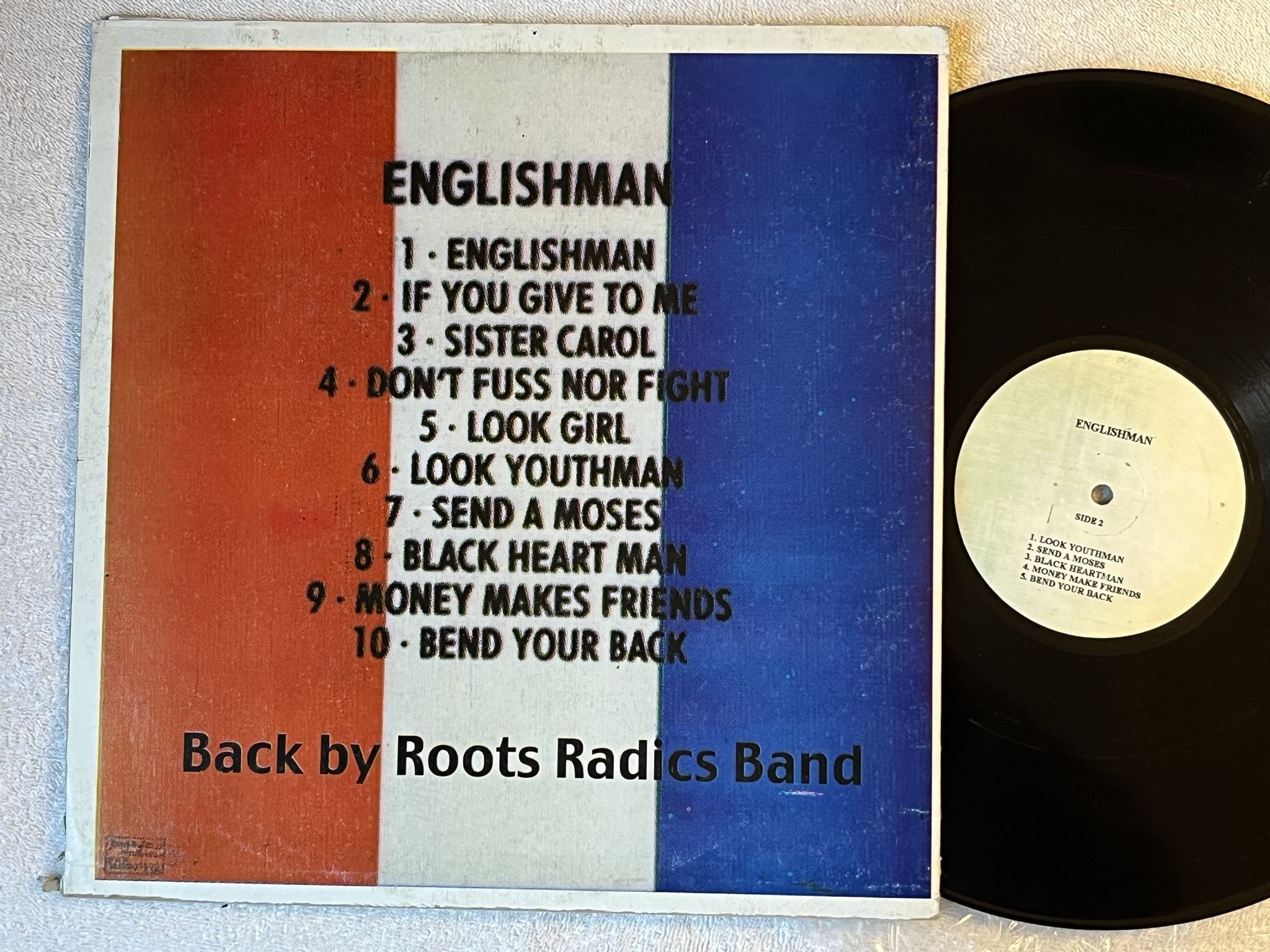 Omslagsbild för skivan BARRINGTON LEVY English Man LP Jamaica