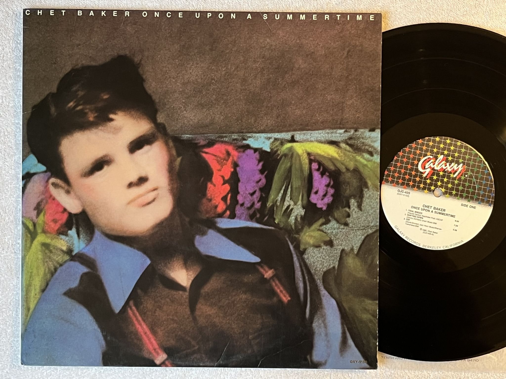 Omslagsbild för skivan CHET BAKER once upon a summertime LP US GALAXY OJC 405
