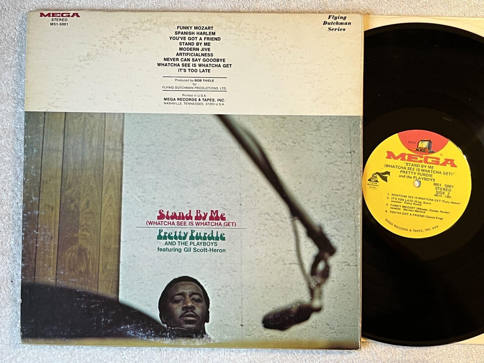 Omslagsbild för skivan PRETTY PURDIE & THE PLAYBOYS Stand By Me LP -71 US MEGA M51-5001 ** jazz-funk **