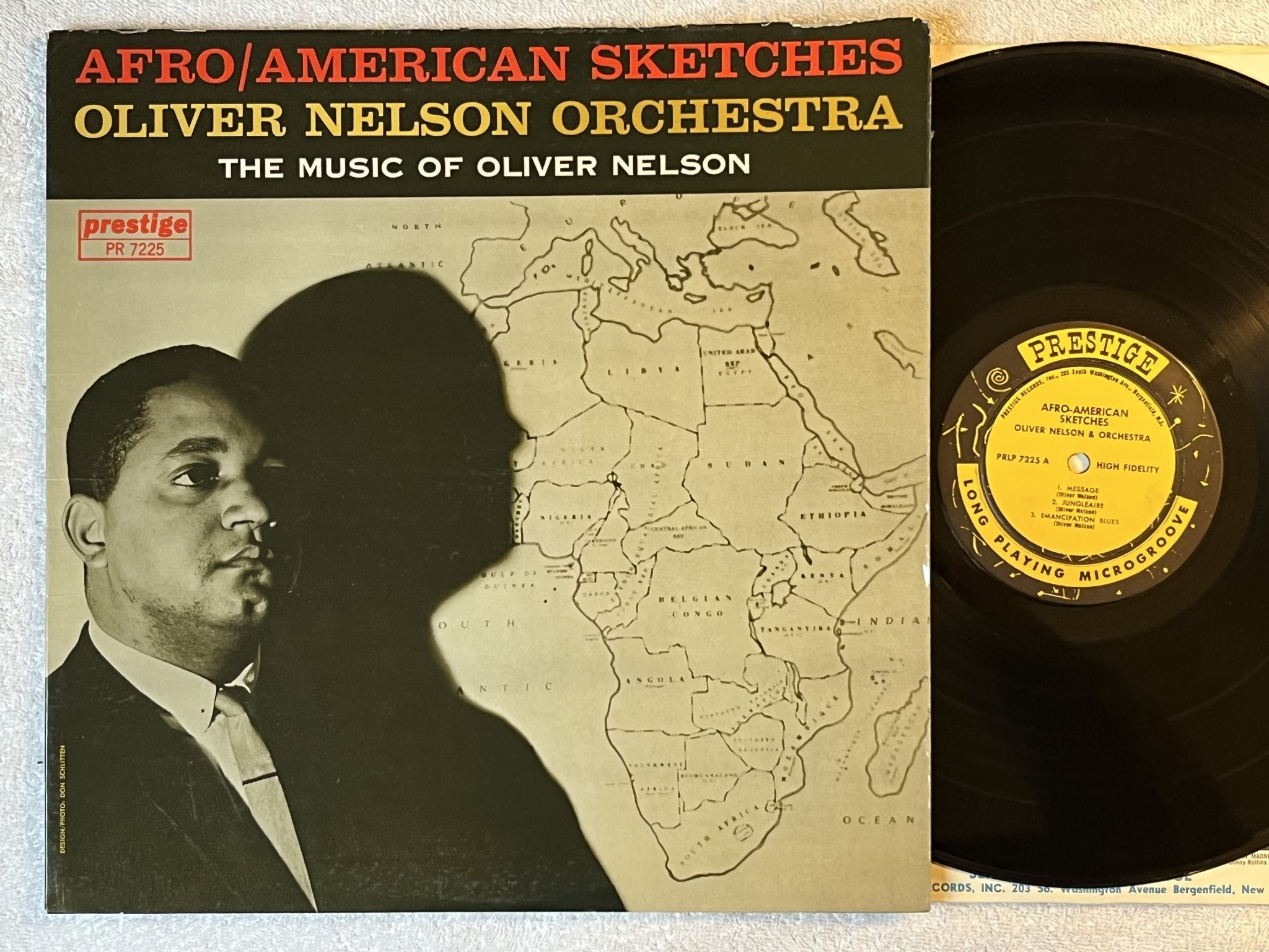 Omslagsbild för skivan OLIVER NELSON afro/american sketches LP -62 US PRESTIGE PRLP 7225