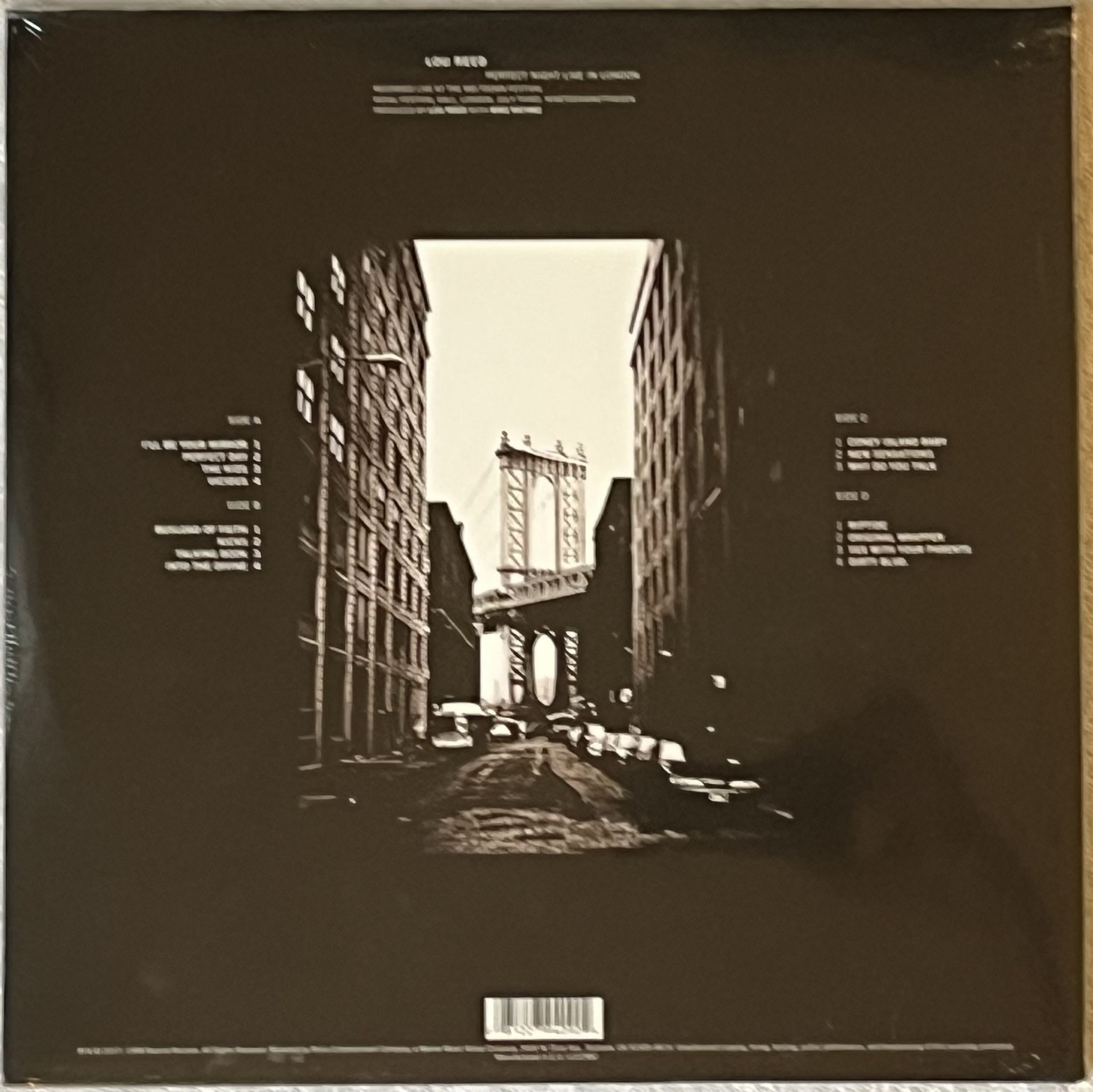 Omslagsbild för skivan LOU REED Perfect Night Live In London 2xLP 2017 REPRISE 081227940904