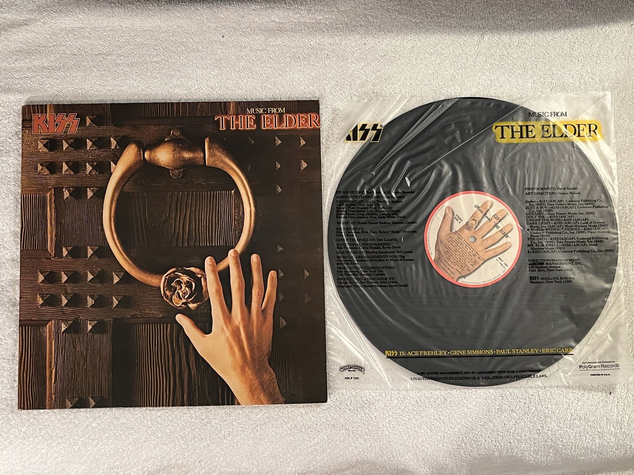 Omslagsbild för skivan KISS music from "the elder" LP -81 US CASABLANCA NBLP 7261