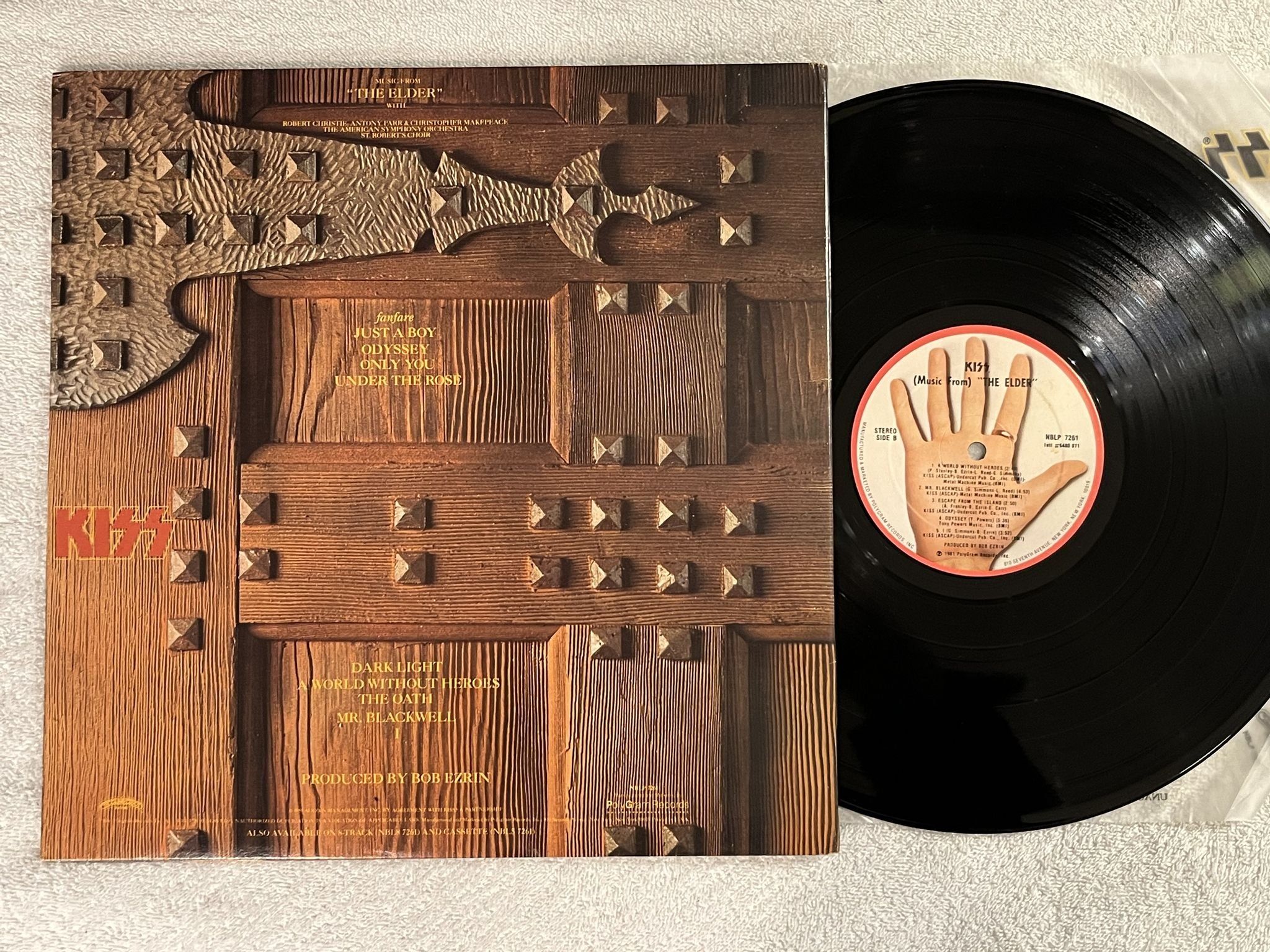 Omslagsbild för skivan KISS music from "the elder" LP -81 US CASABLANCA NBLP 7261