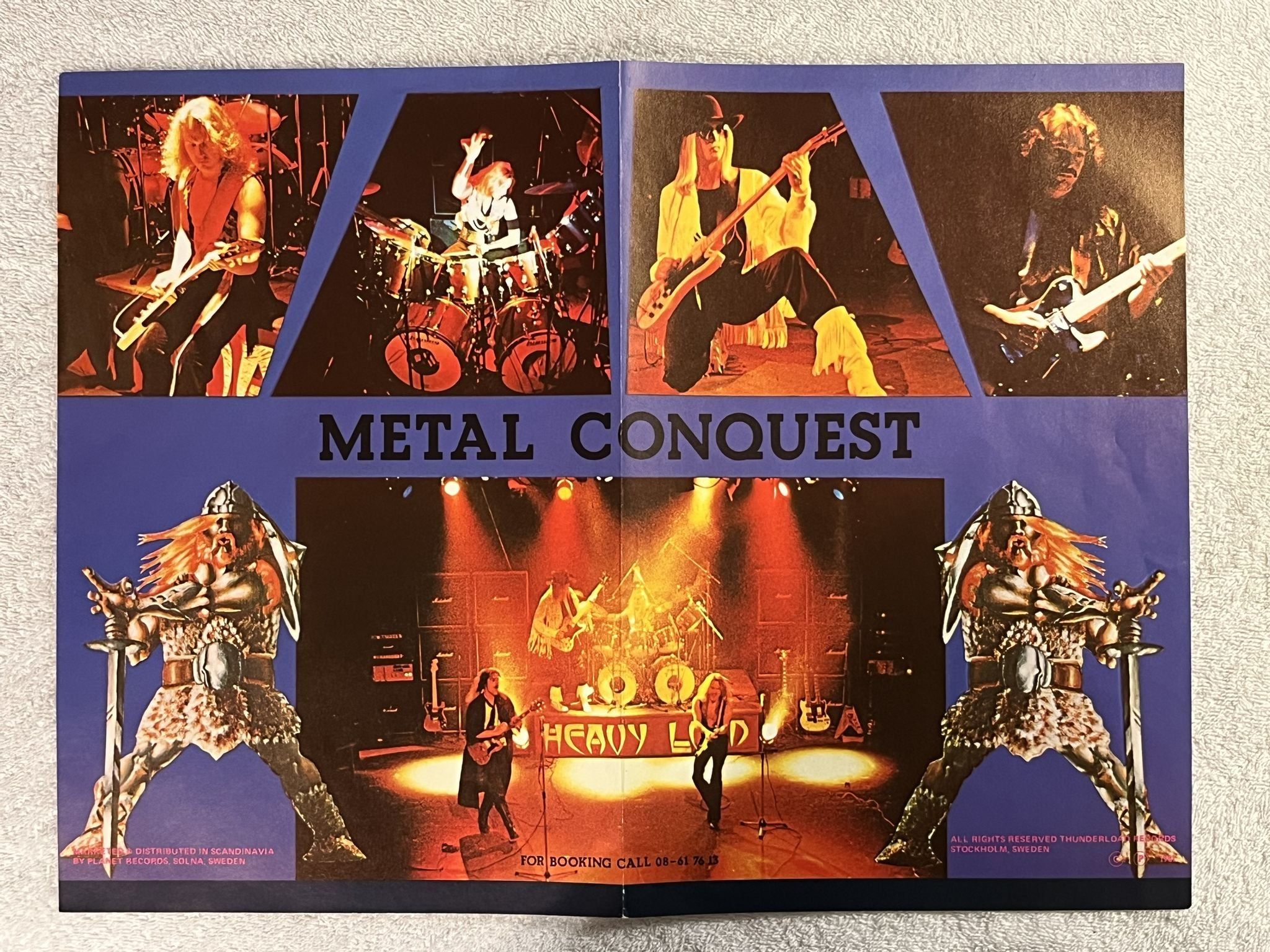 Omslagsbild för skivan HEAVY LOAD metal conquest 12"ep -81 THUNDERLOAD TMP 811 ** POSTER **