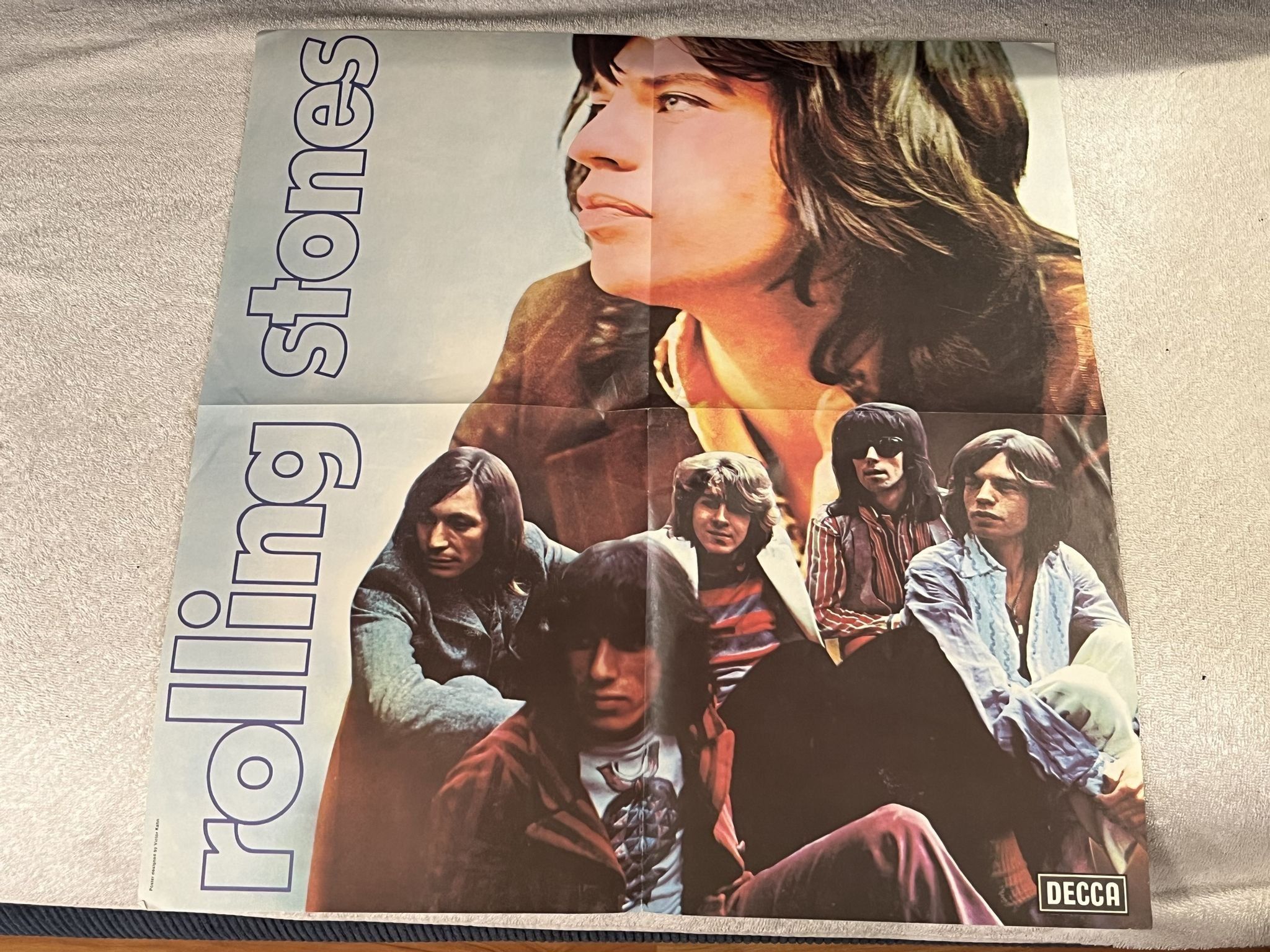 Omslagsbild för skivan THE ROLLING STONES let it bleed LP -69 UK DECCA SKL 5025 *** POSTER ***