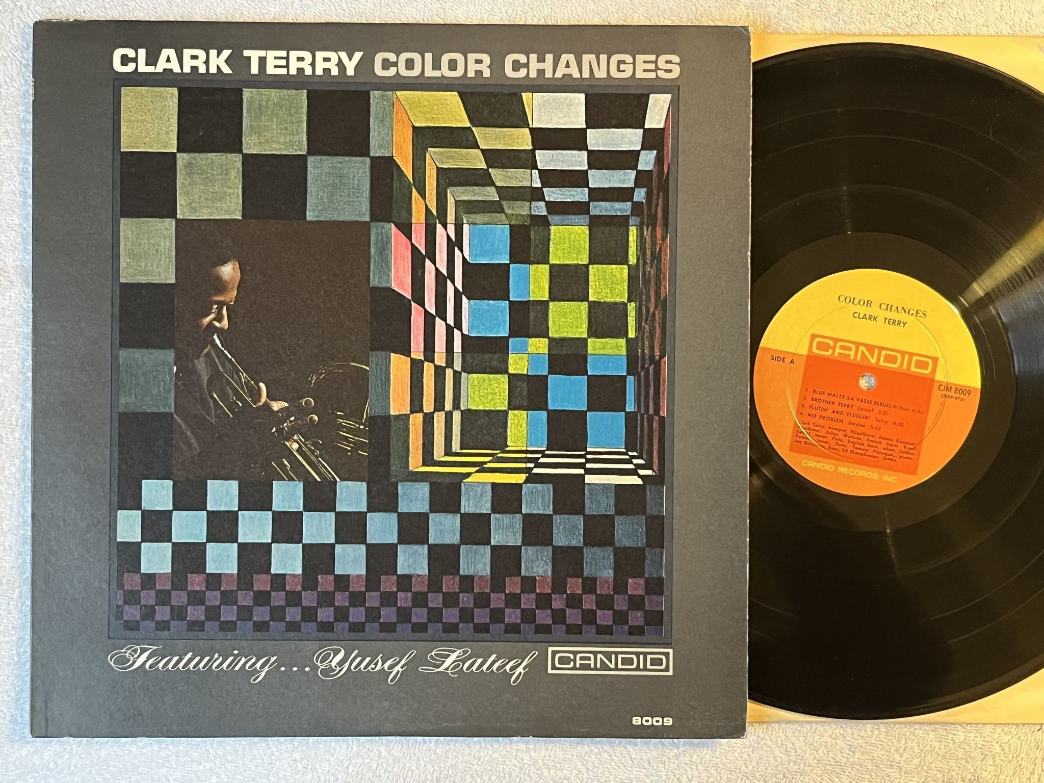 Omslagsbild för skivan CLARK TERRY color changes LP -61 US CABDID CJM 8009 ** MONO OG **