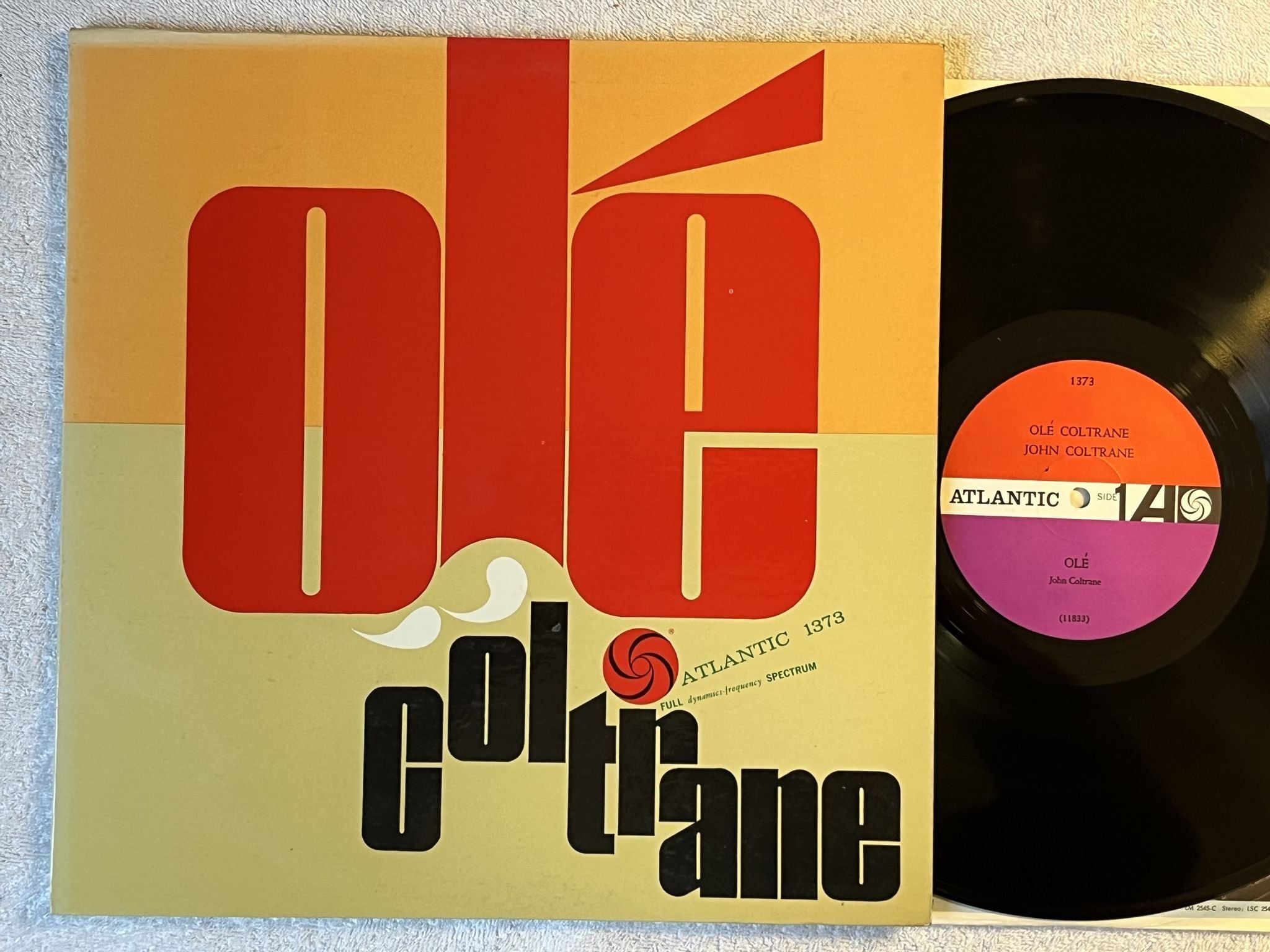 Omslagsbild för skivan JOHN COLTRANE olé Coltrane LP -61 US ATLANTIC mono 1373 *** OG Copy ***