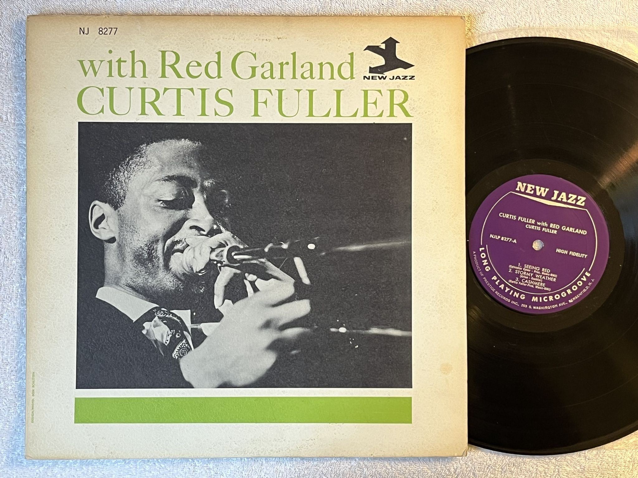 Omslagsbild för skivan CURTIS FULLER w/ RED GARLAND LP -62 US NEW JAZZ NJLP 8277 ** TEXTURED COVER **