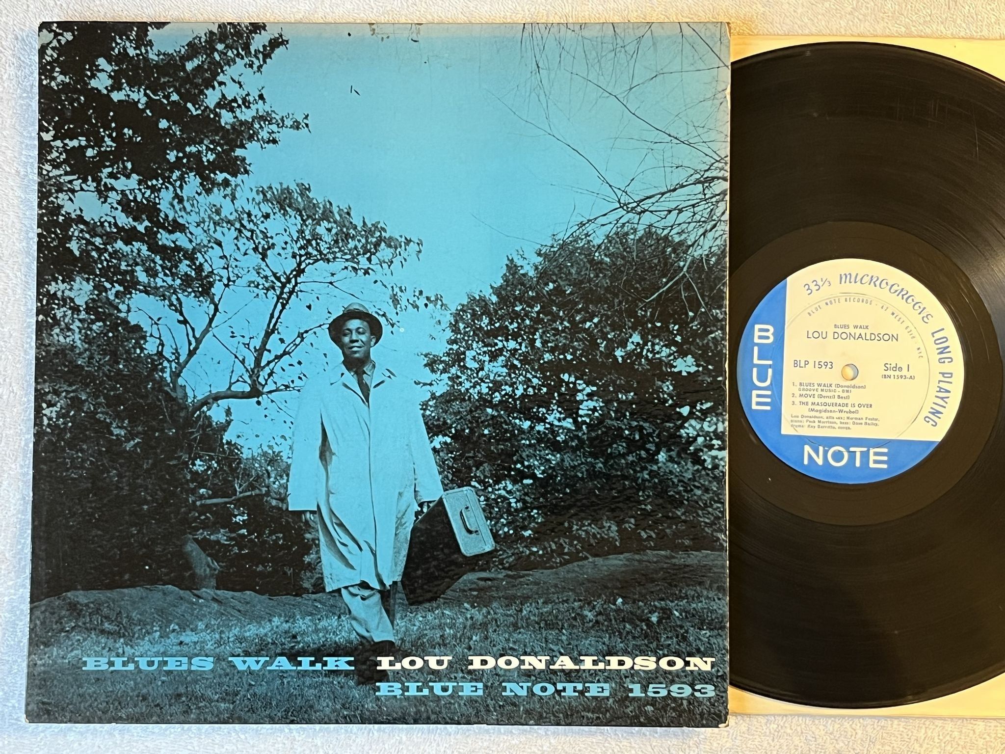 Omslagsbild för skivan LOU DONALDSON Blues Walk LP -58 US BLUE NOTE BLP 1593 ** Original pressing **