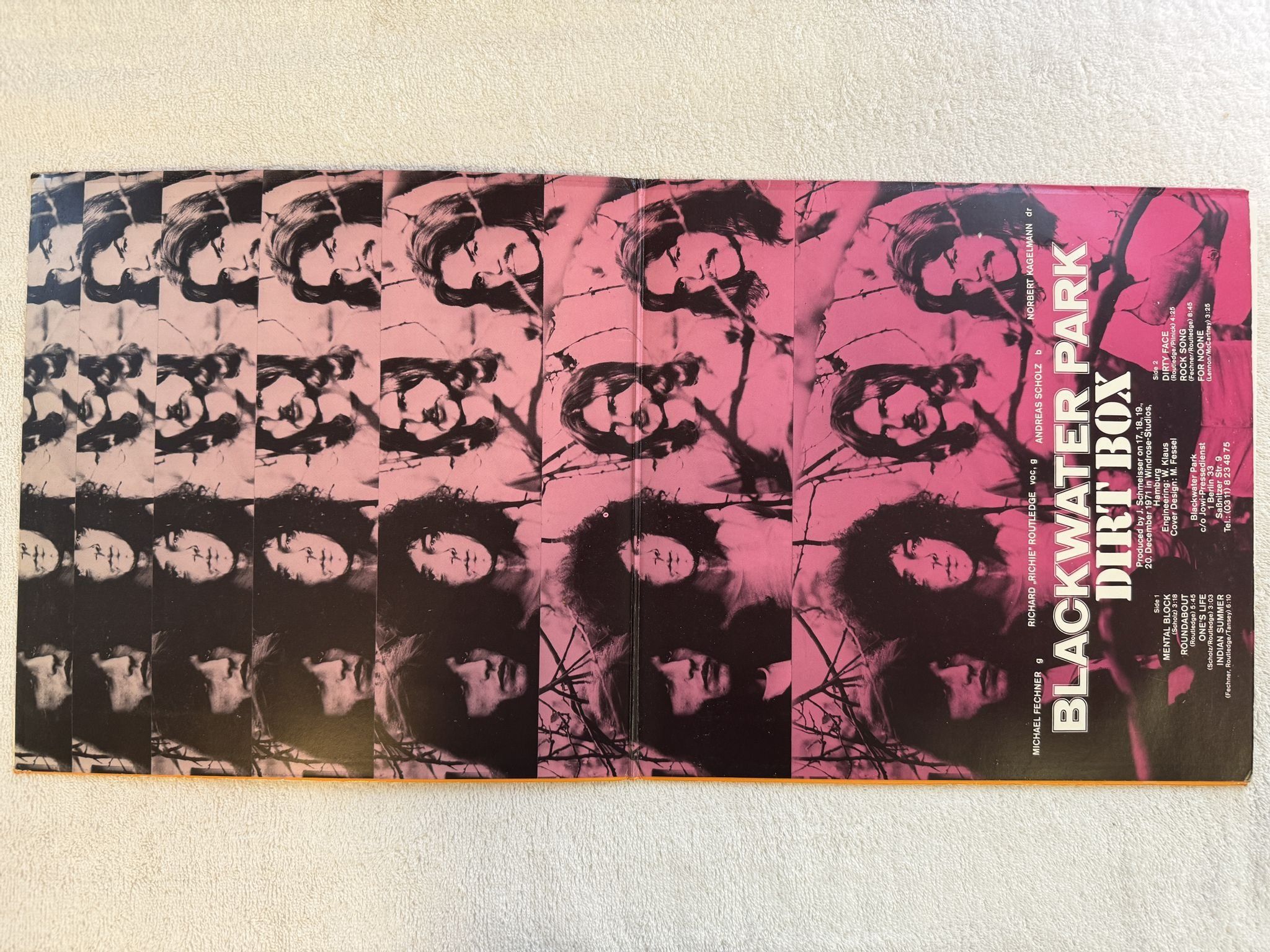 Omslagsbild för skivan BLACKWATER PARK Dirt Box LP -72 Ger BASF 2021238-6 *** SUPERB ALBUM ***