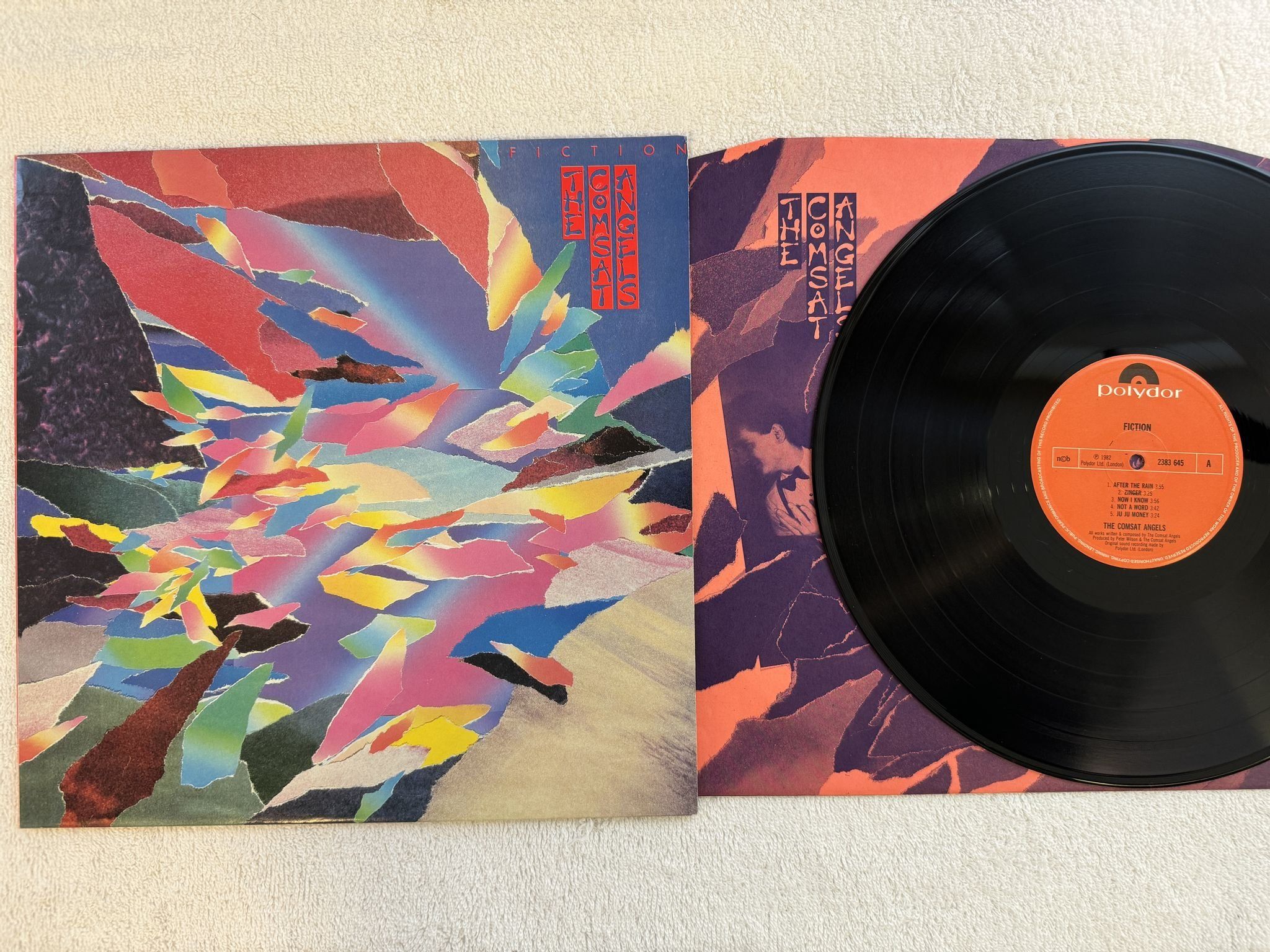 Omslagsbild för skivan THE COMSAT ANGELS Fiction LP -82 ncb POLYDOR 2383 645