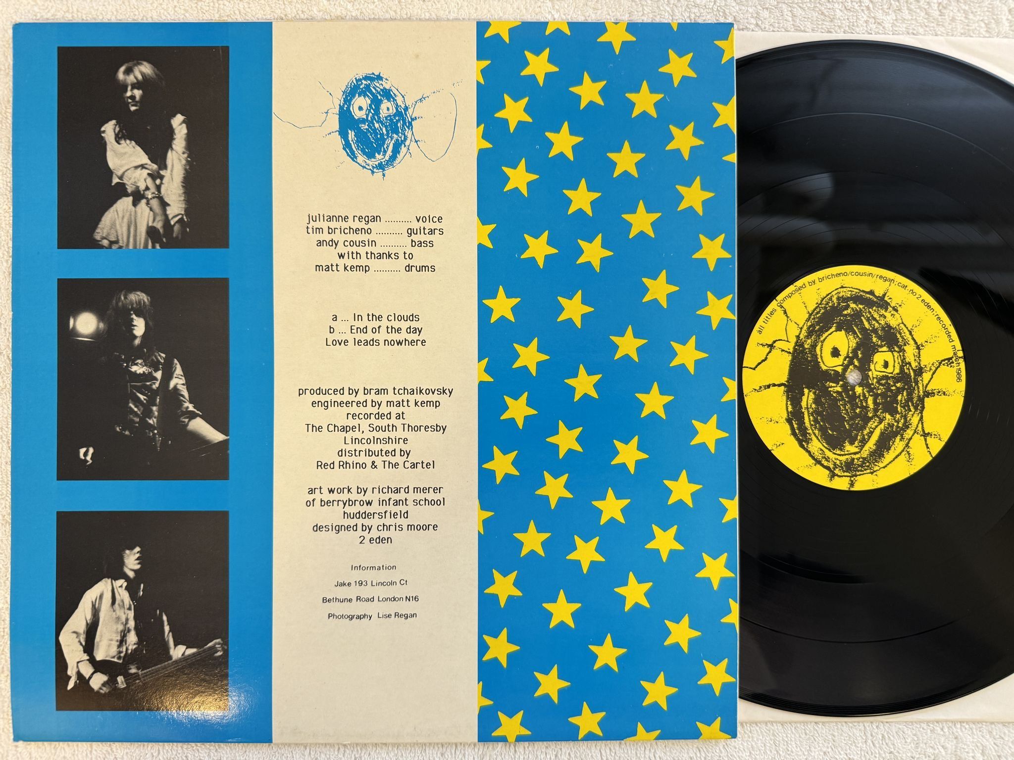 Omslagsbild för skivan ALL ABOUT EVE in the clouds 12" -86 UK EDEN 2 EDEN *** Goth Rock ***