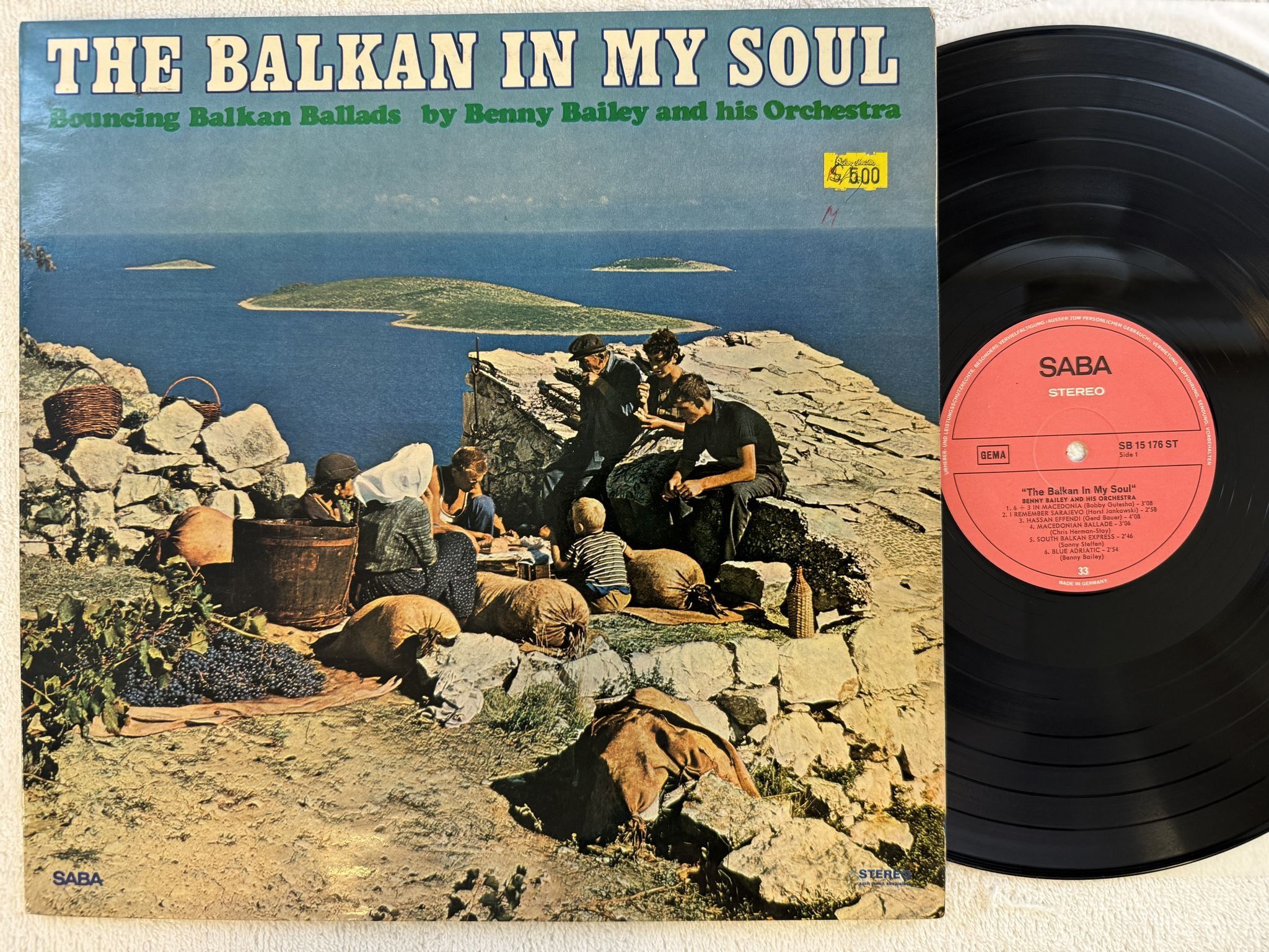 Omslagsbild för skivan BENNY BAILEY the Balkan in my soul LP -68 Ger SABA SB 15176 ST