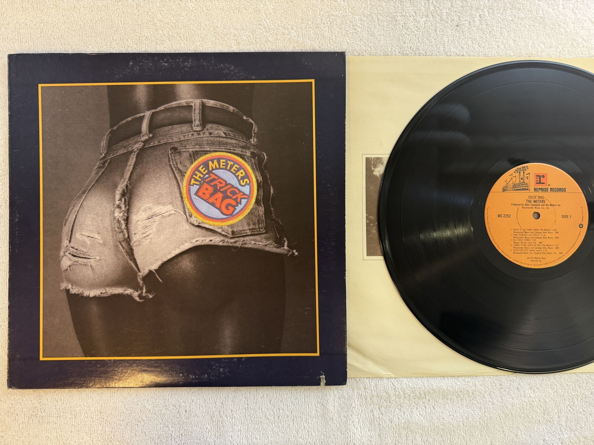 Omslagsbild för skivan THE METERS trick bag LP -76 US REPRISE MS 2252