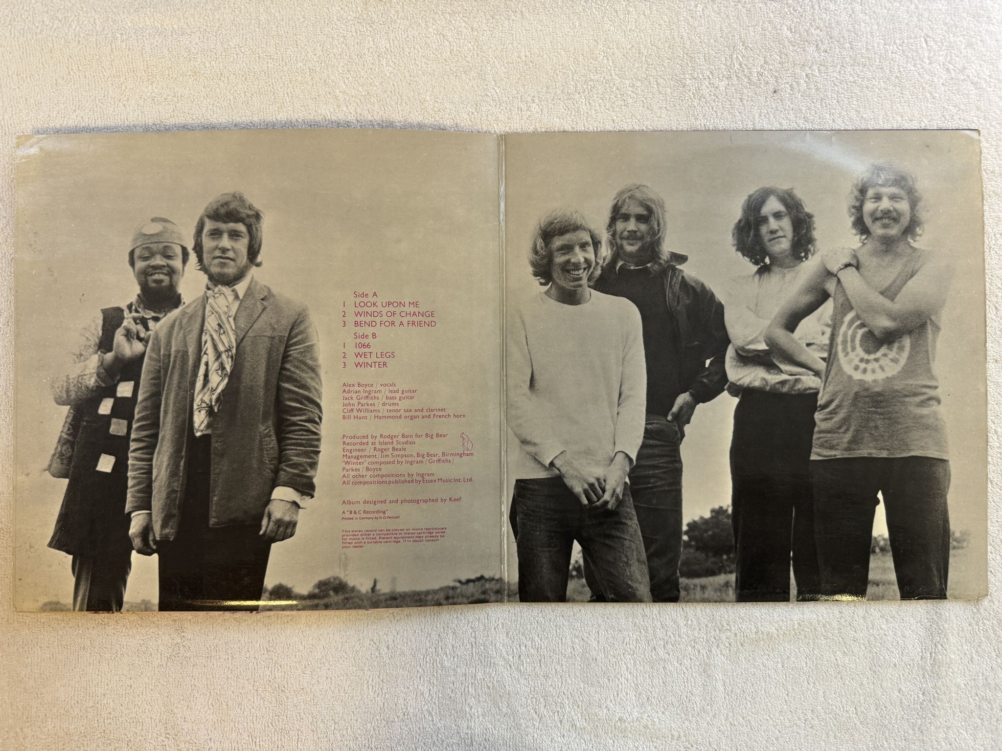 Omslagsbild för skivan HANNIBAL s/t LP -70 Ger PHILIPS 6369 003 *** RARE PROG / BLUES ***