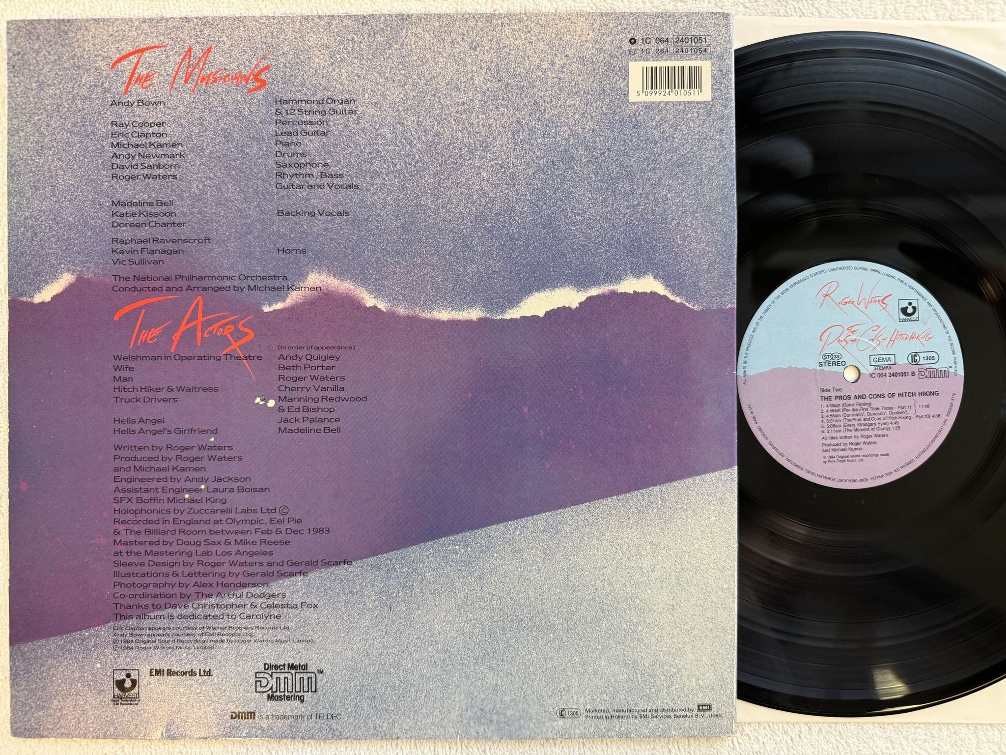 Omslagsbild för skivan ROGER WATERS The Pros And Cons Of Hitch Hiking LP -84 HARVEST 1C 064 2401051