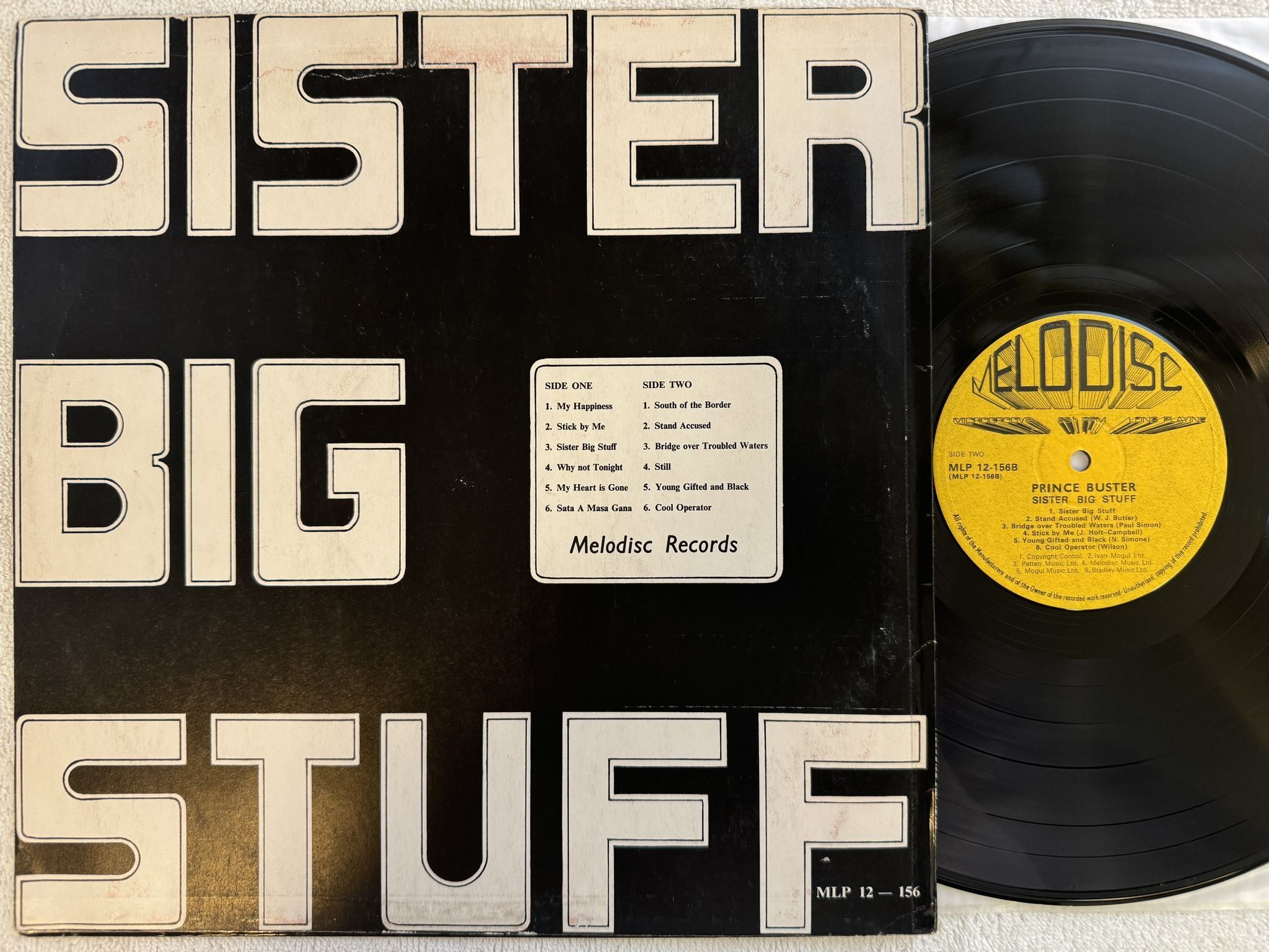 Omslagsbild för skivan PRINCE BUSTER Sister Big Stuff LP -72 UK MELODISC MLP 12-156