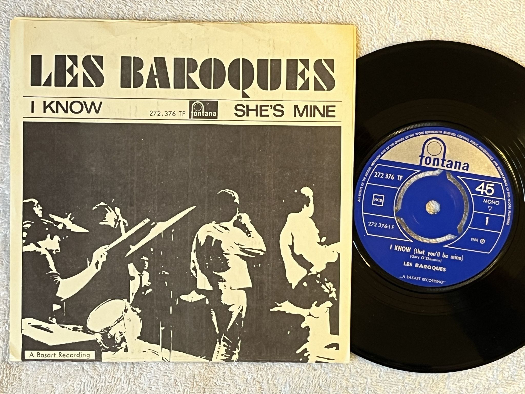 Omslagsbild för skivan LES BAROQUES I Know 7" -66 WHAMM PS 006