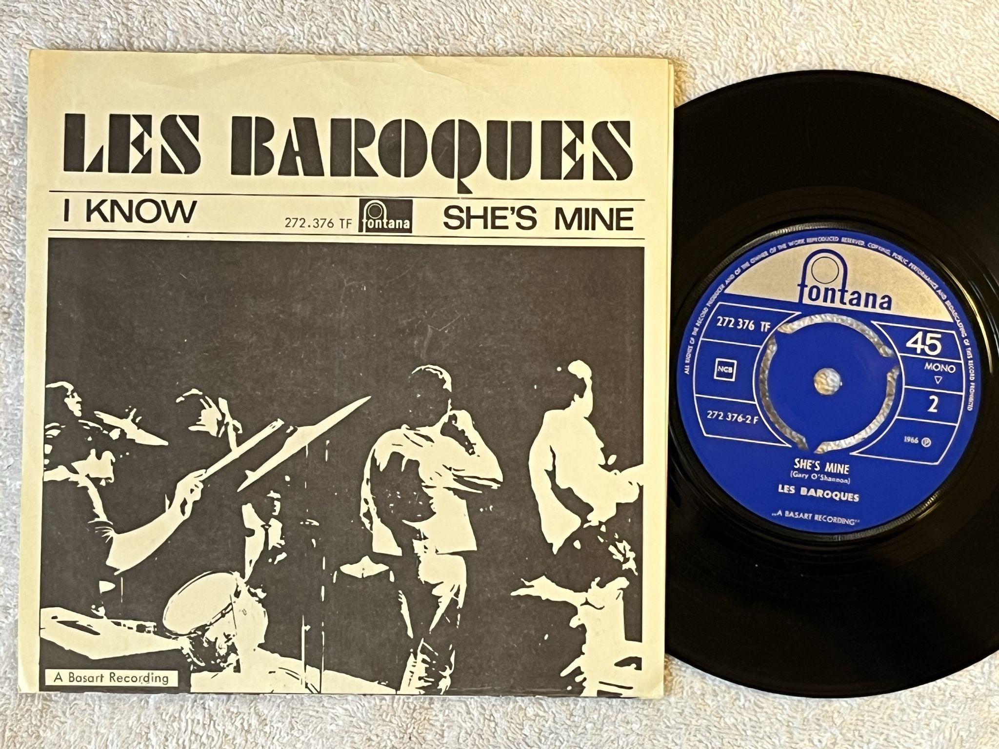 Omslagsbild för skivan LES BAROQUES I Know 7" -66 WHAMM PS 006
