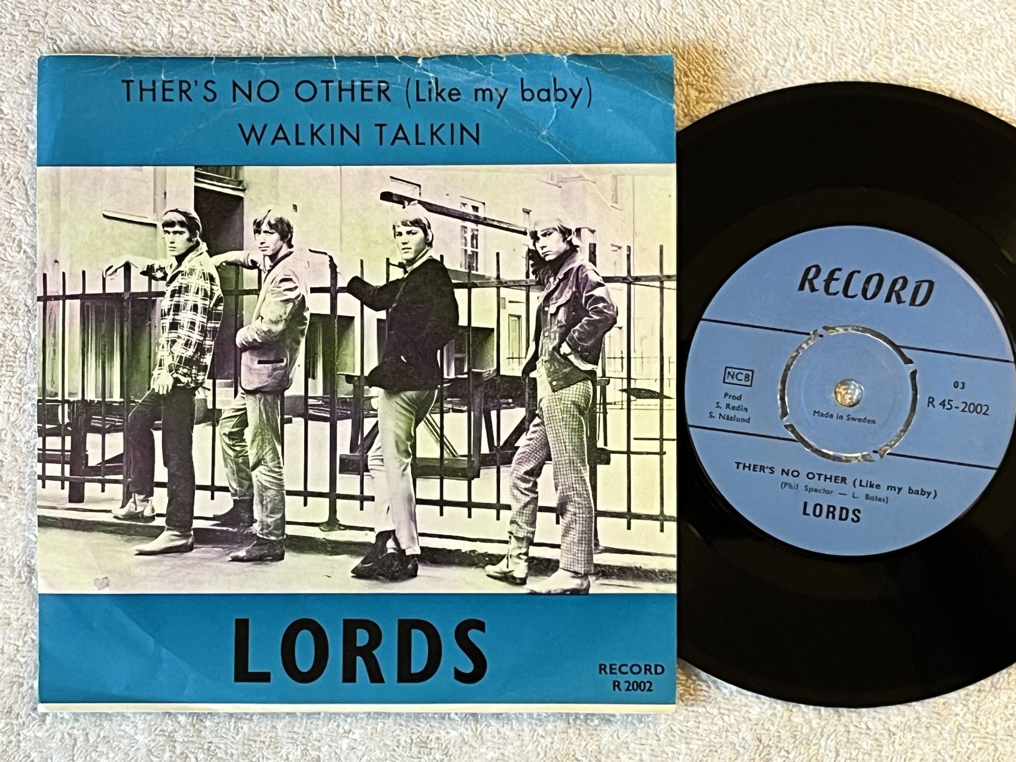 Omslagsbild för skivan LORDS ther's no other 7" -66 Swe RECORD R 2002