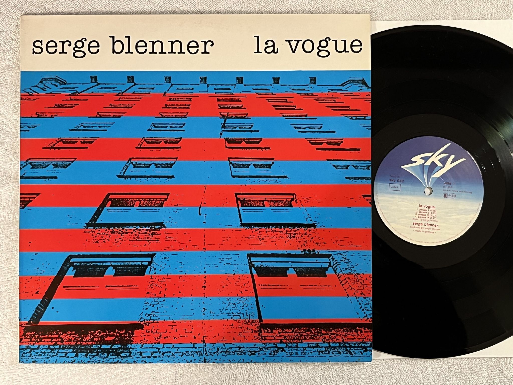 Omslagsbild för skivan SERGE BLENNER La Vogue LP -80 Ger SKY 042 *** BERLIN-SCHOOL ***