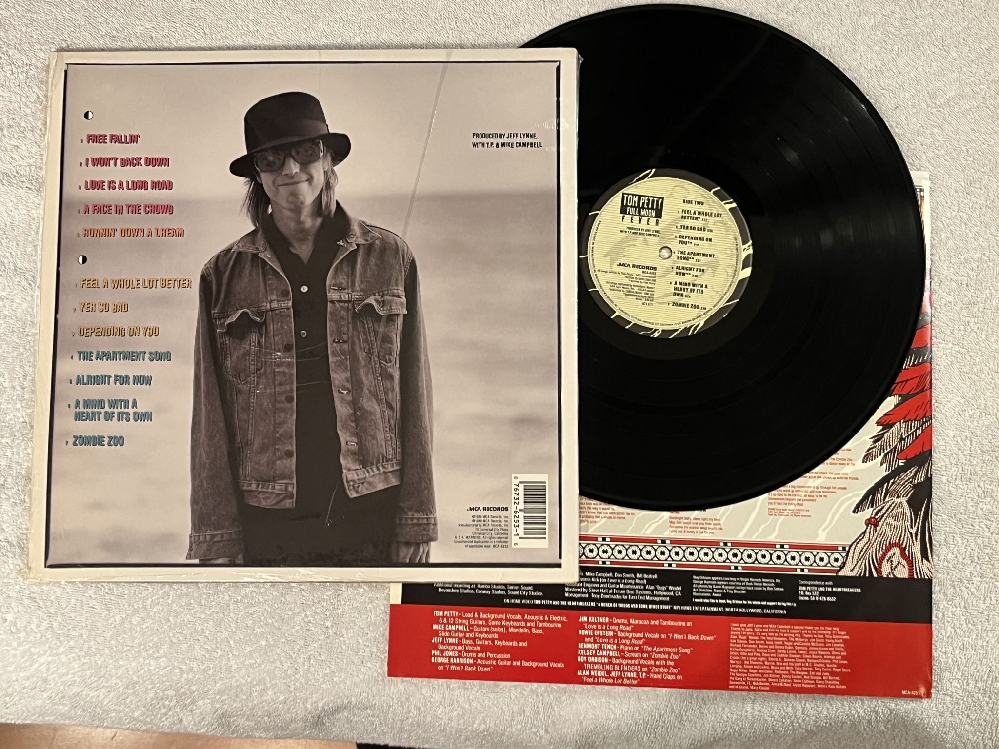 Omslagsbild för skivan TOM PETTY full moon fever LP -89 US MCA MCA-6253