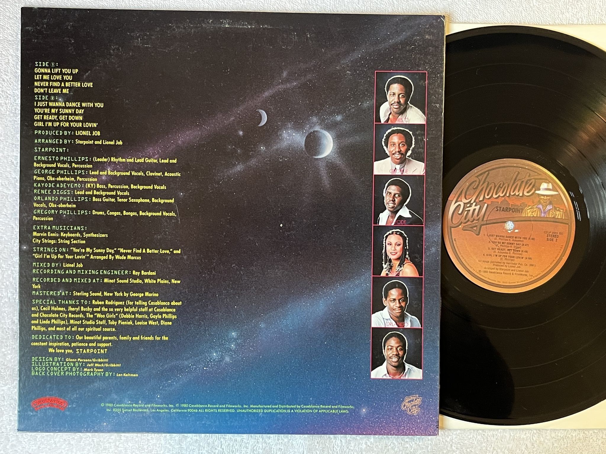 Omslagsbild för skivan STARPOINT s/t LP -80 US CHOCOLATE CITY CCLP 2013