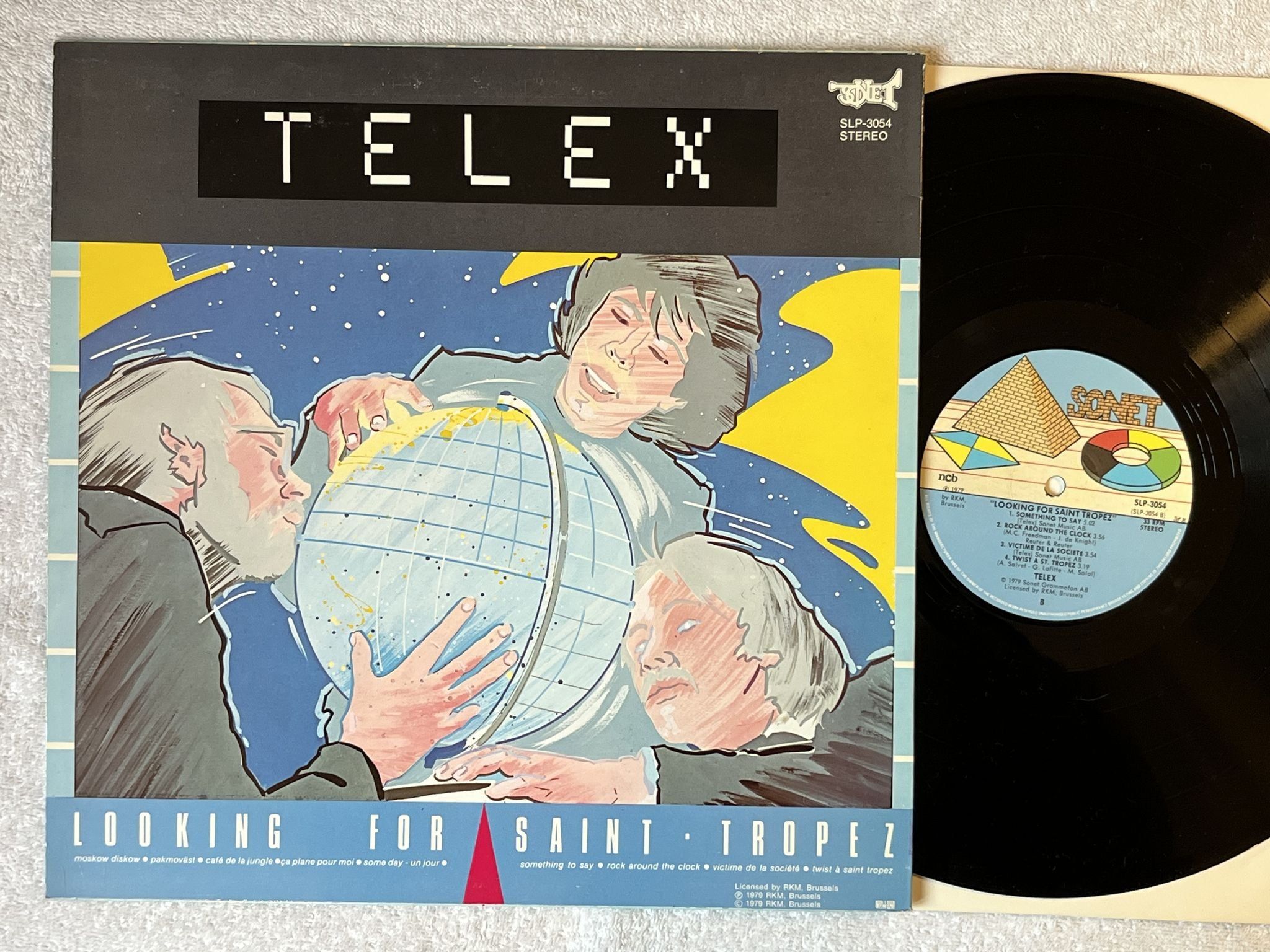 Omslagsbild för skivan TELEX looking for Saint Tropez LP -79 Swe SONET SLP-3054