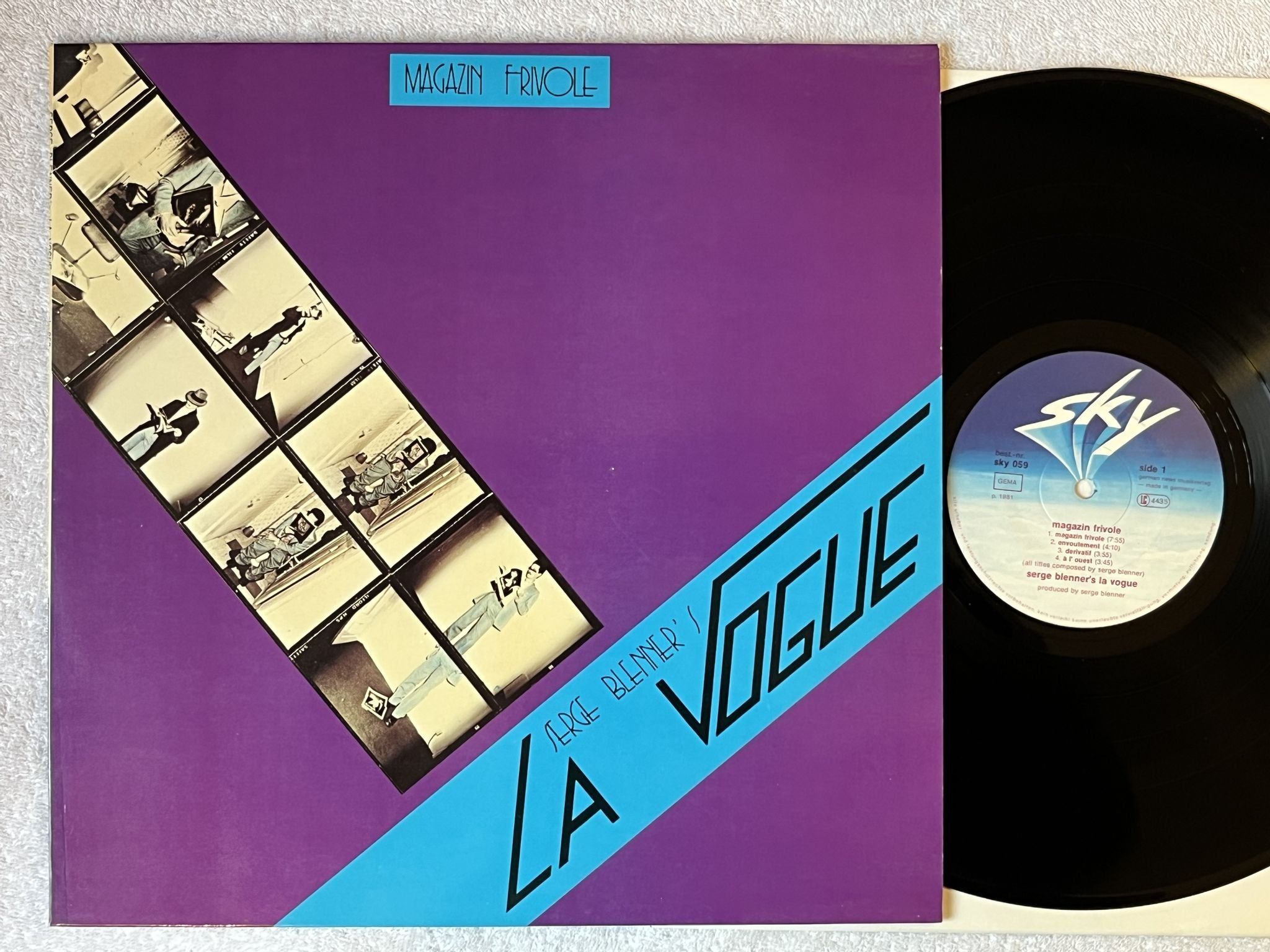 Omslagsbild för skivan SERGE BLENNER's La Vogue - Magazin Frivole LP -81 Ger SKY 059