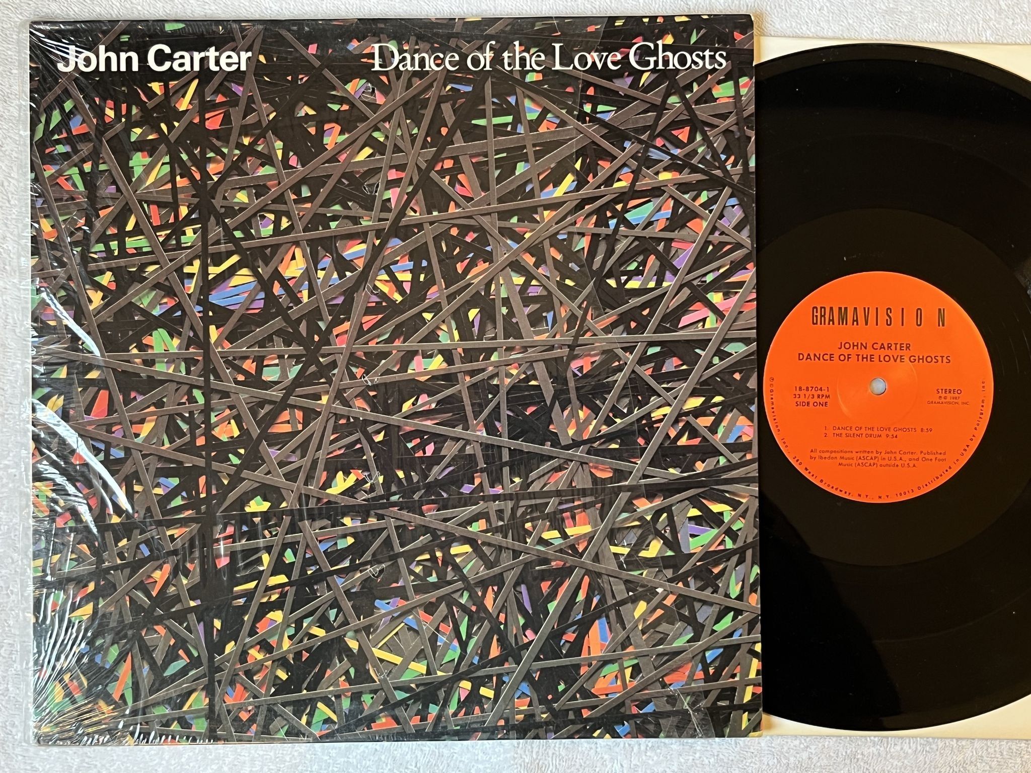 Omslagsbild för skivan JOHN CARTER Dance Of The Love Ghosts LP -87 US GRAMAVISION 18-8704-1