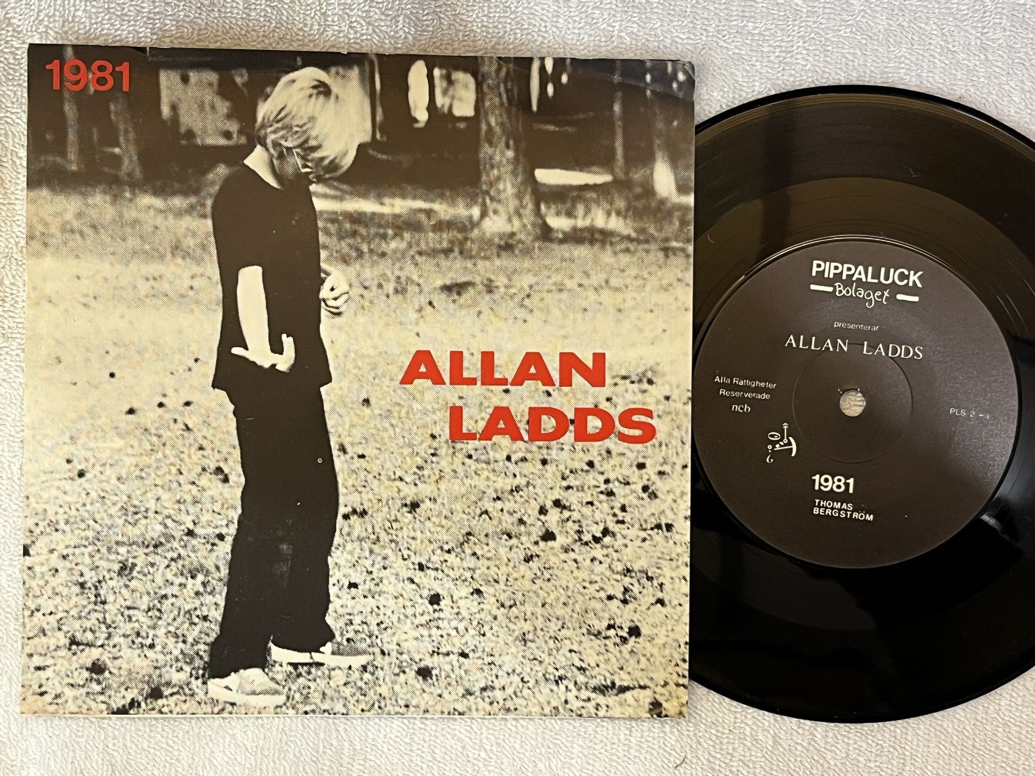 Omslagsbild för skivan ALLAN LADDS 1981 / du 7"single -81 PIPPALUCKBOLAGET PLS 2